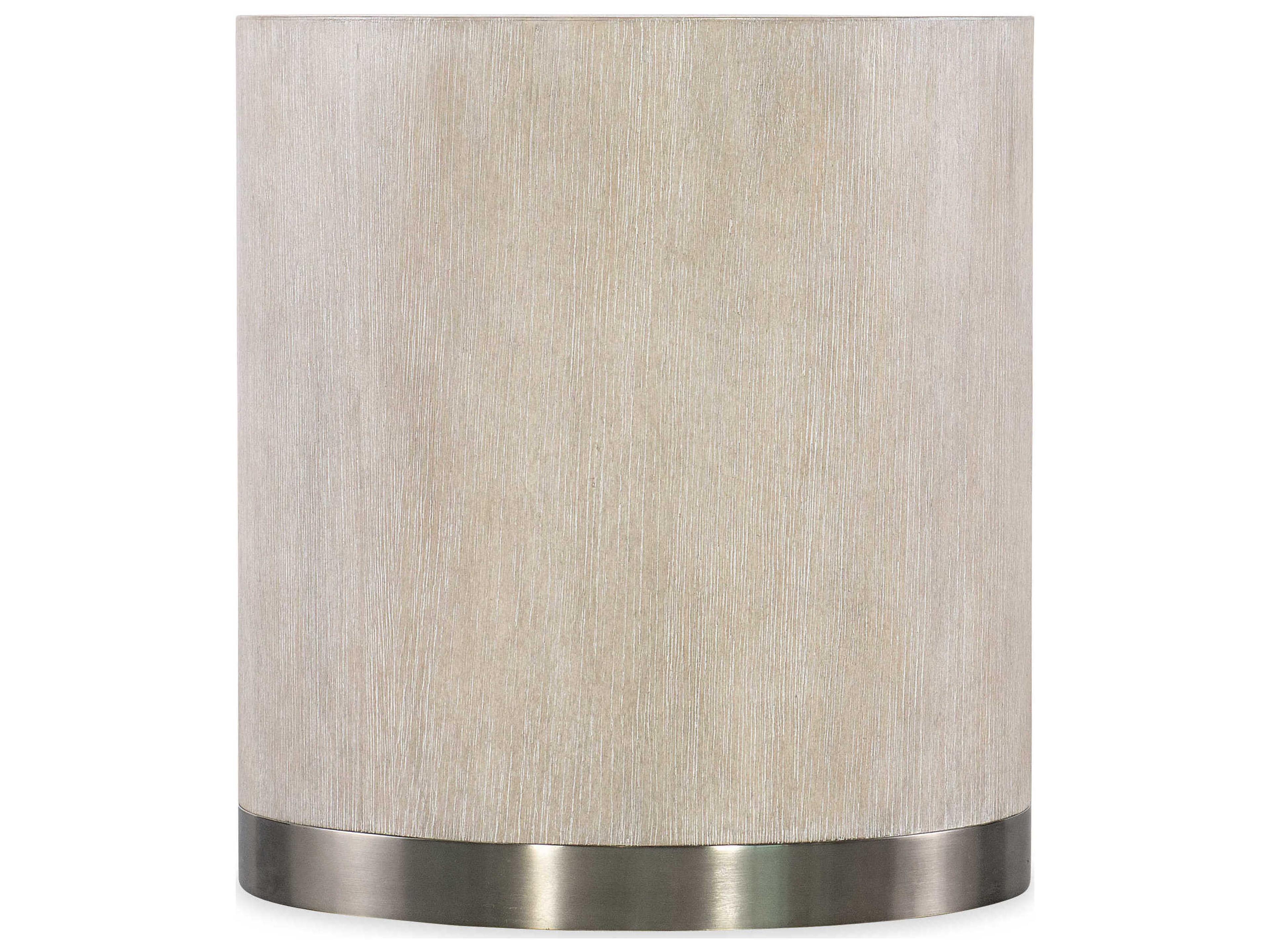 Hooker Furniture Modern Mood Round Wood Diamond End Table