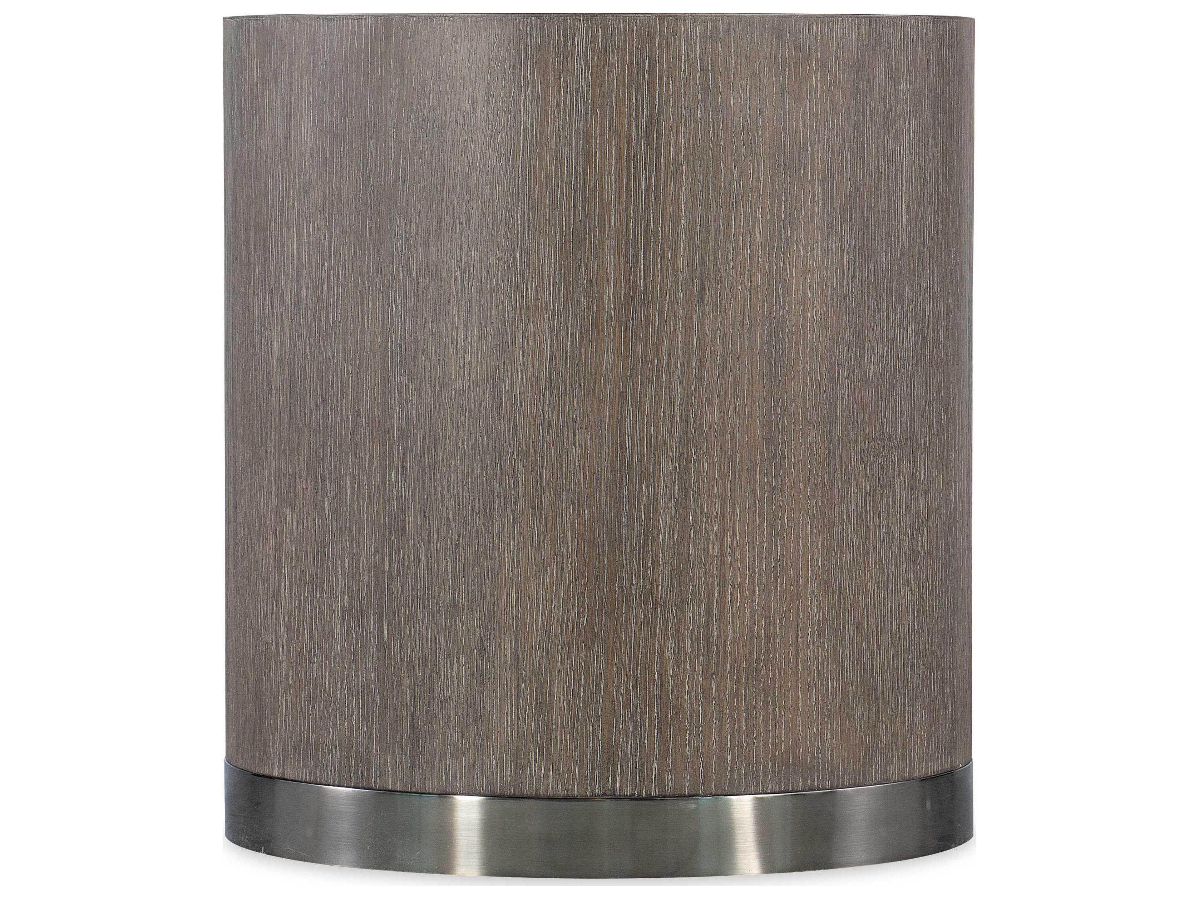 Modern Mood Round Wood Mink End Table