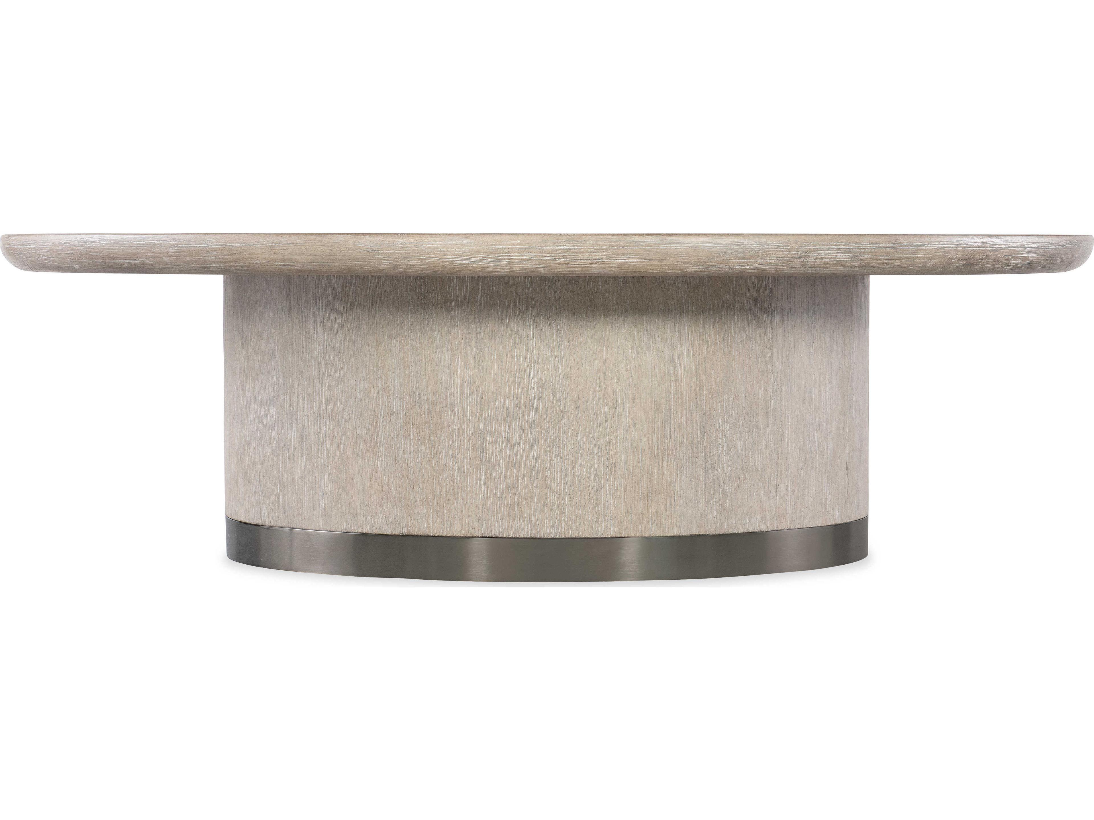 Modern Mood Round Wood Diamond Cocktail Table