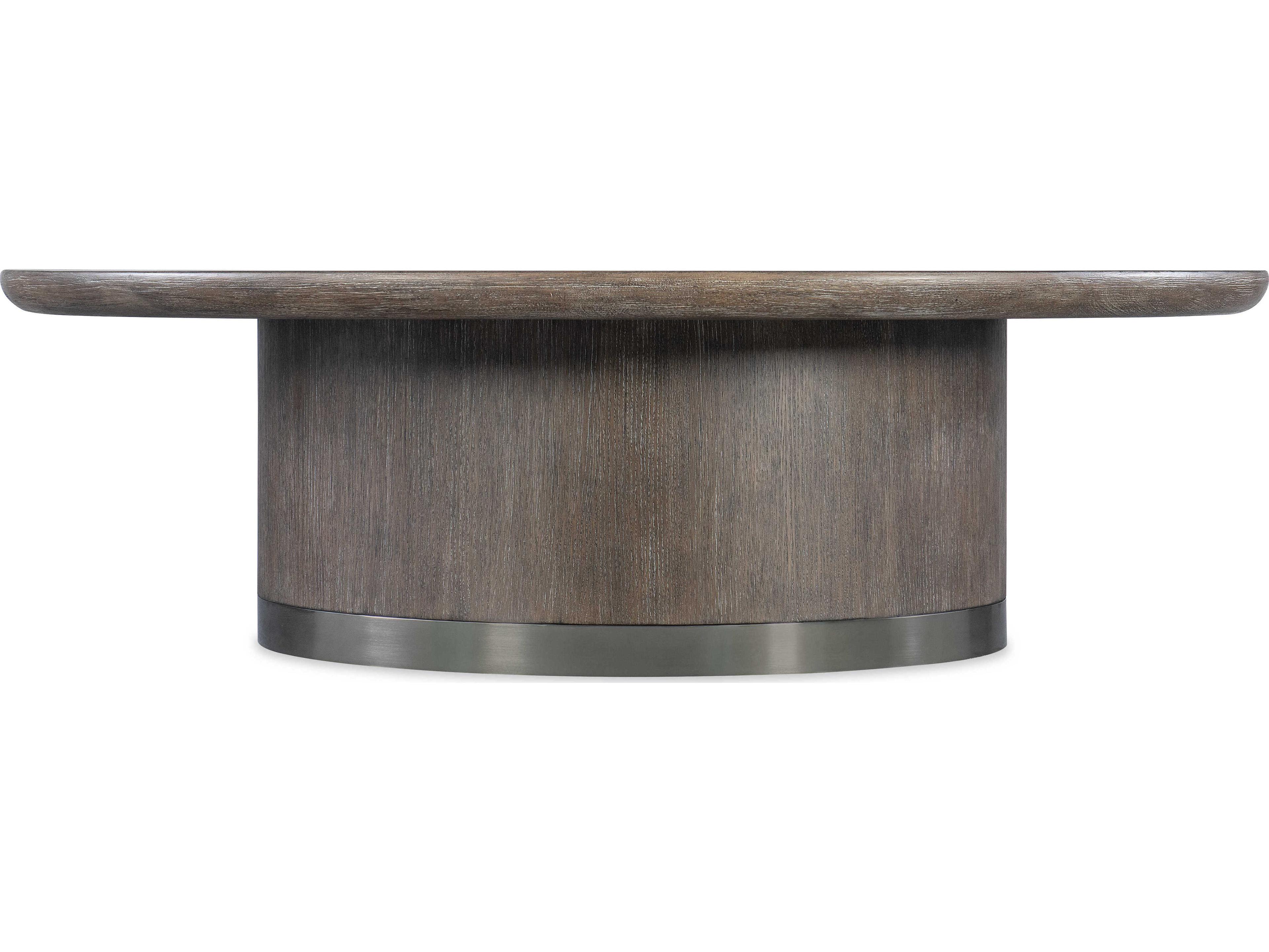 Modern Mood Round Wood Mink Cocktail Table