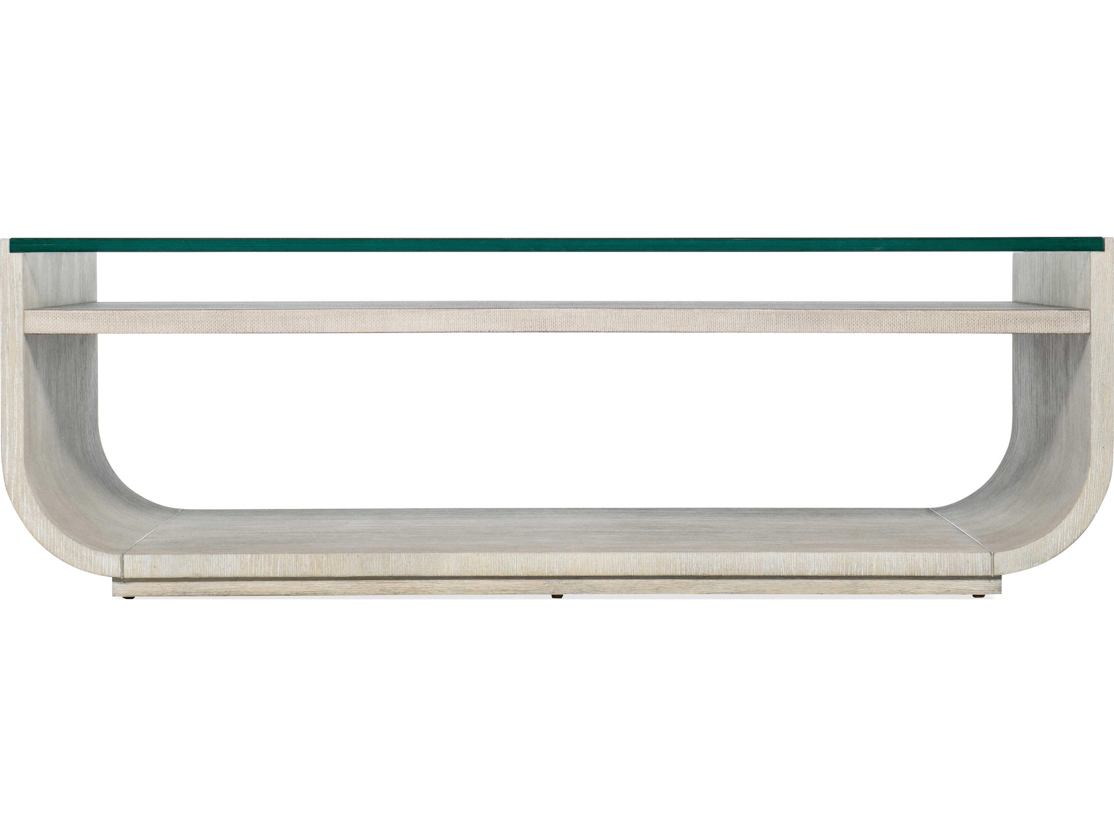 Hooker Furniture Modern Mood Rectangular Glass Diamond Cocktail Table