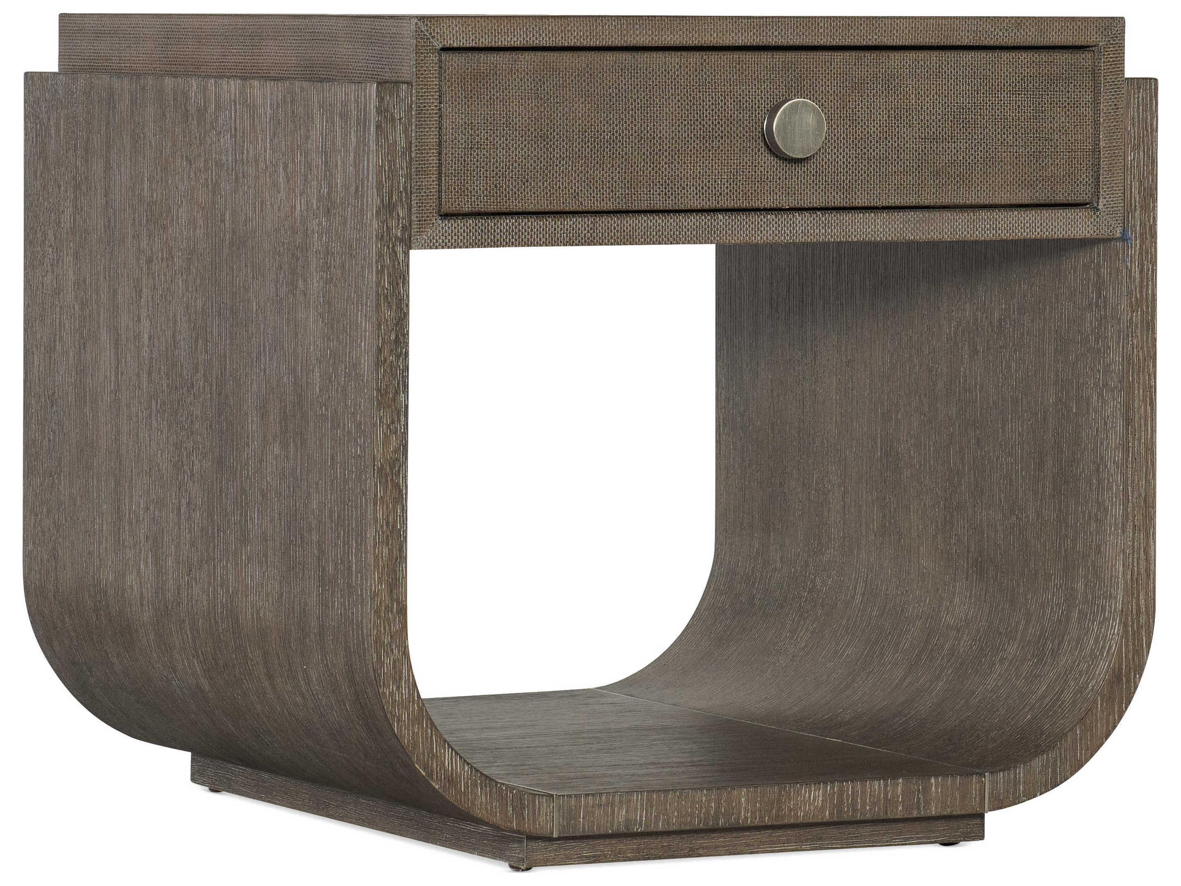 Hooker Furniture Modern Mood Rectangular Wood Mink End Table