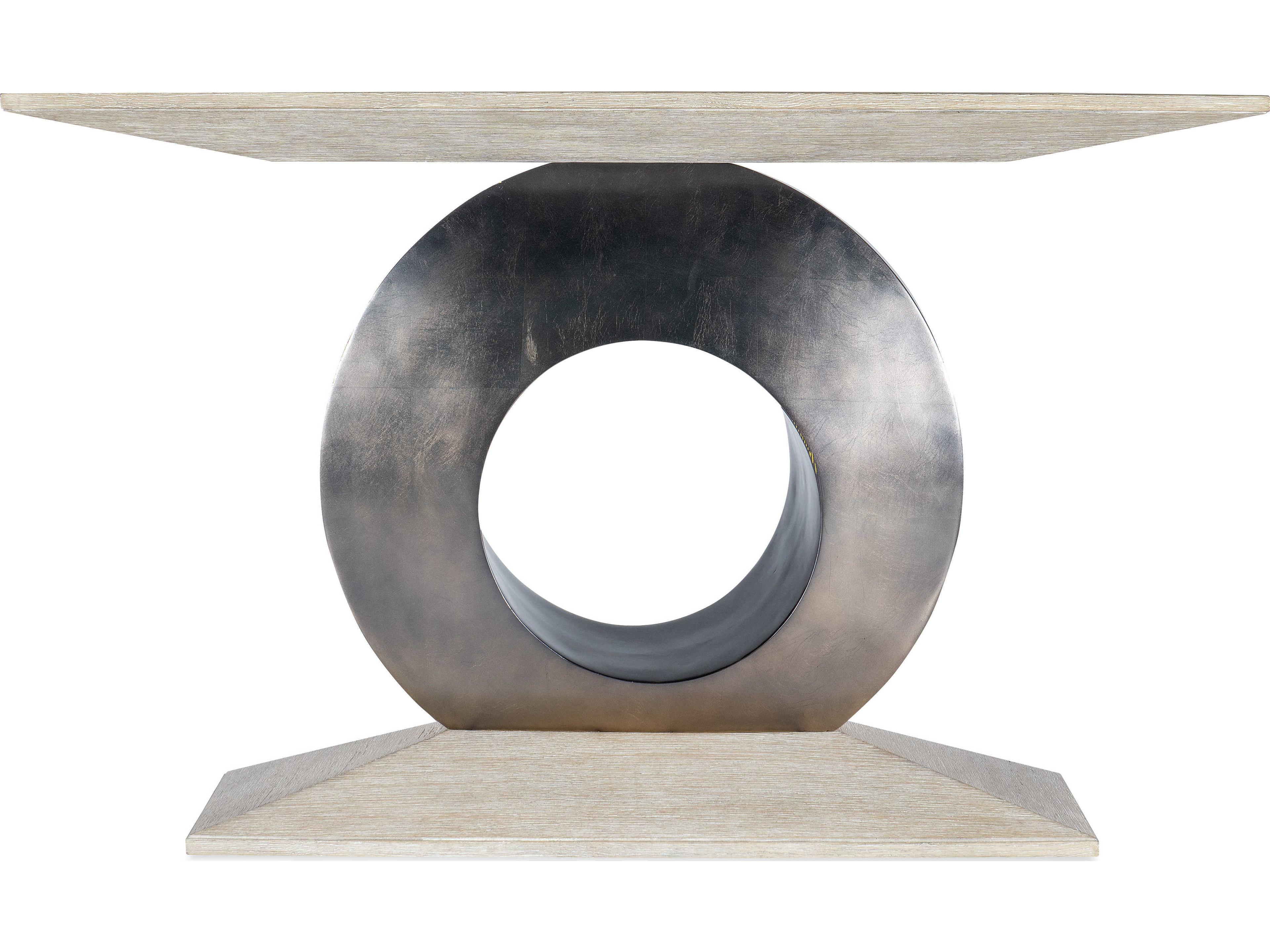 Luxecor Heritage Rectangular Wood Diamond Console Table