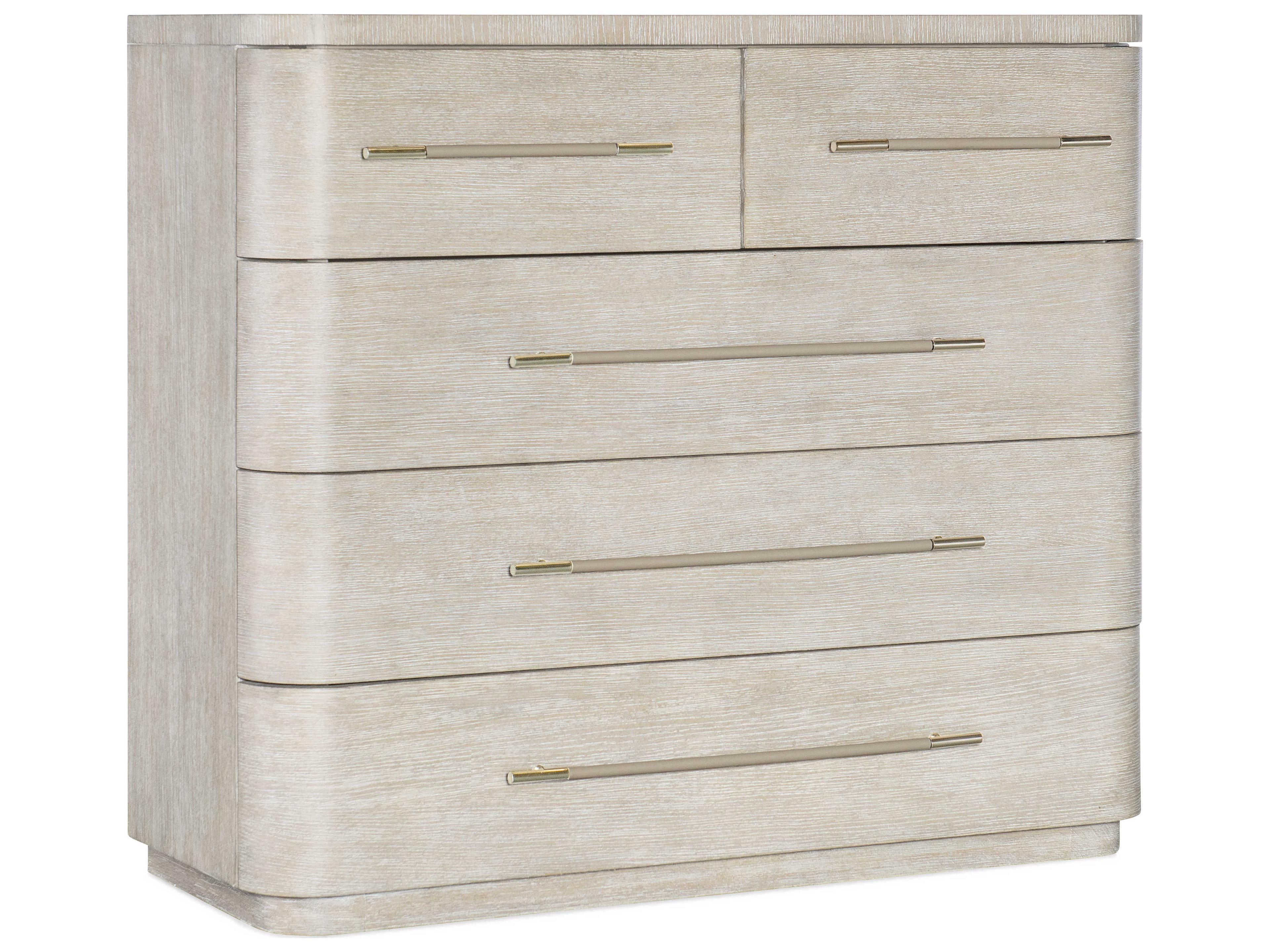 Modern Mood 5-Drawers Diamond Beige Solid Wood Accent Chest
