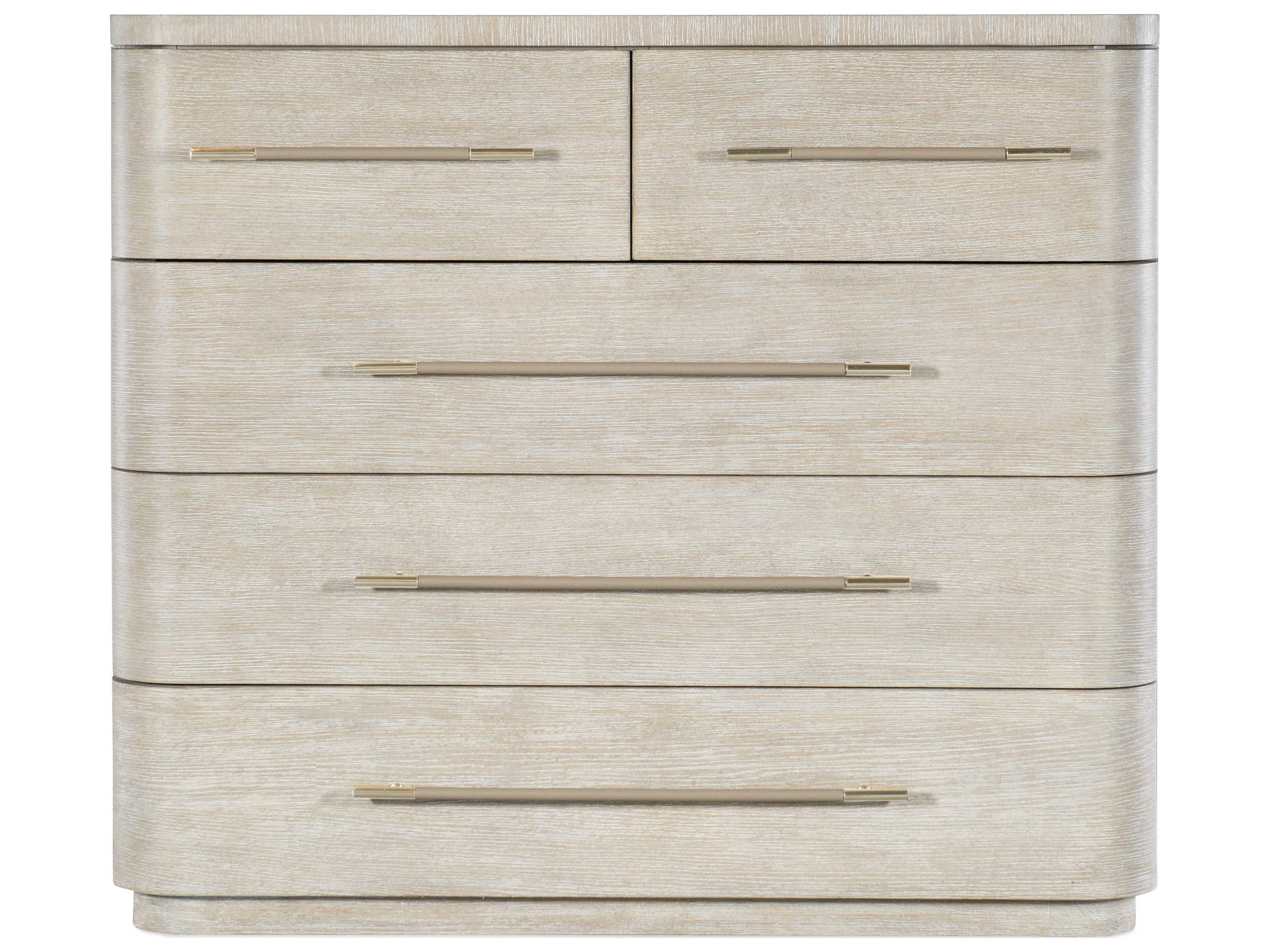 Hooker Furniture Modern Mood 5-Drawers Diamond Beige Solid Wood Accent Chest