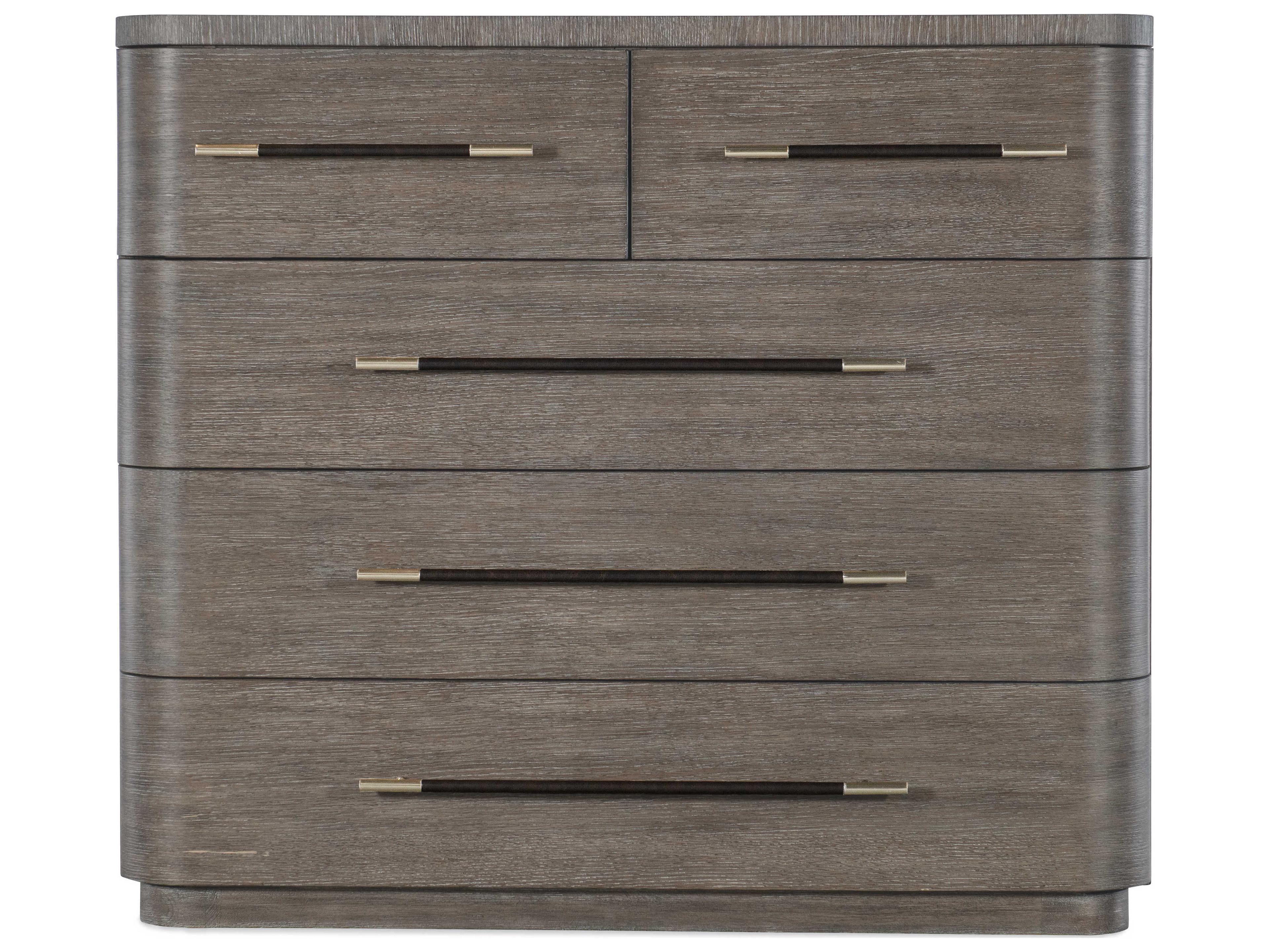 Hooker Furniture Modern Mood 5-Drawers Mink Brown Solid Wood Accent Chest
