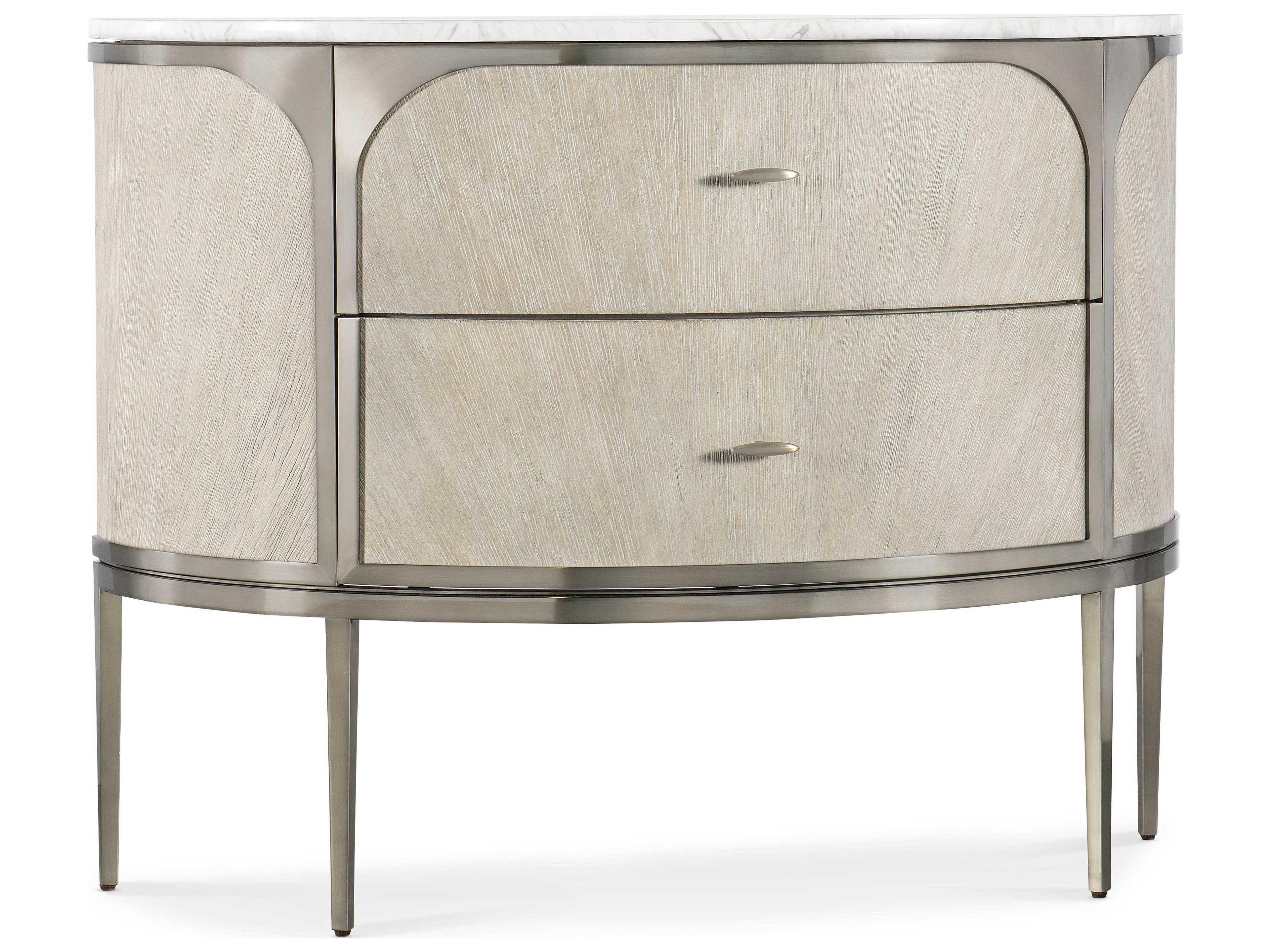 Modern Mood 2-Drawers White Solid Wood Nightstand