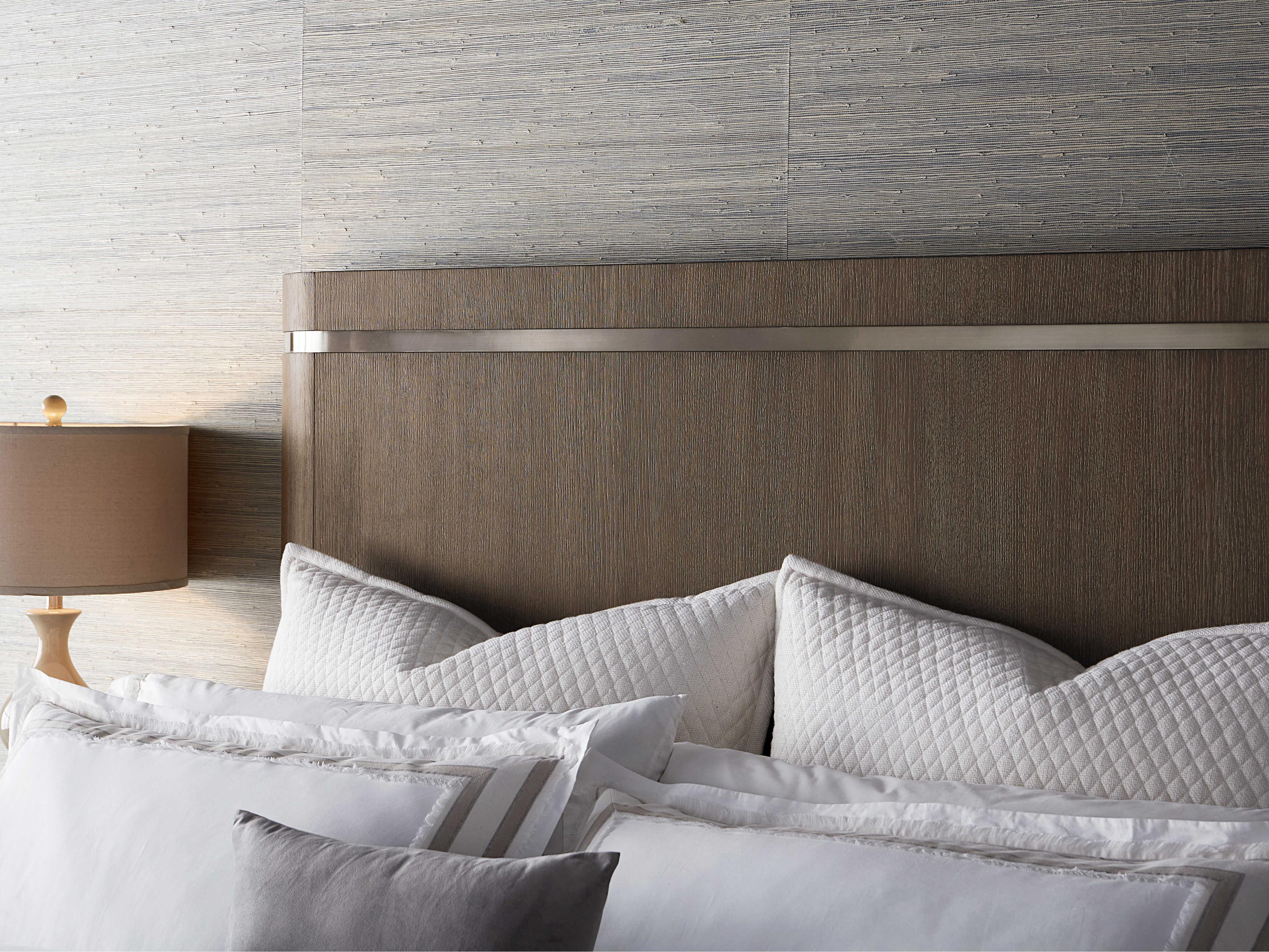 Hooker Furniture Modern Mood Mink Brown Solid Wood King Panel Bed