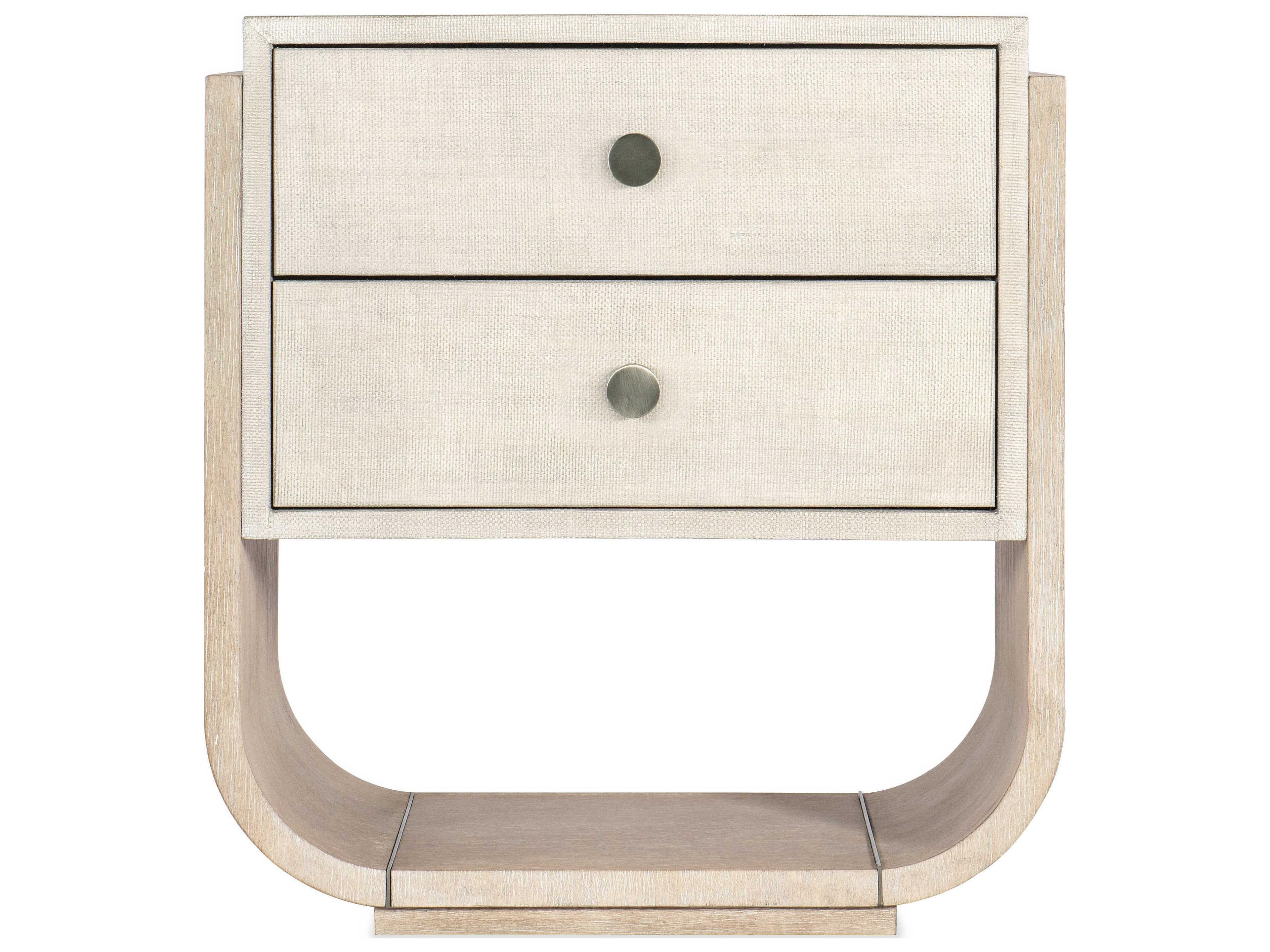 Hooker Furniture Modern Mood 2-Drawers Beige Solid Wood Nightstand