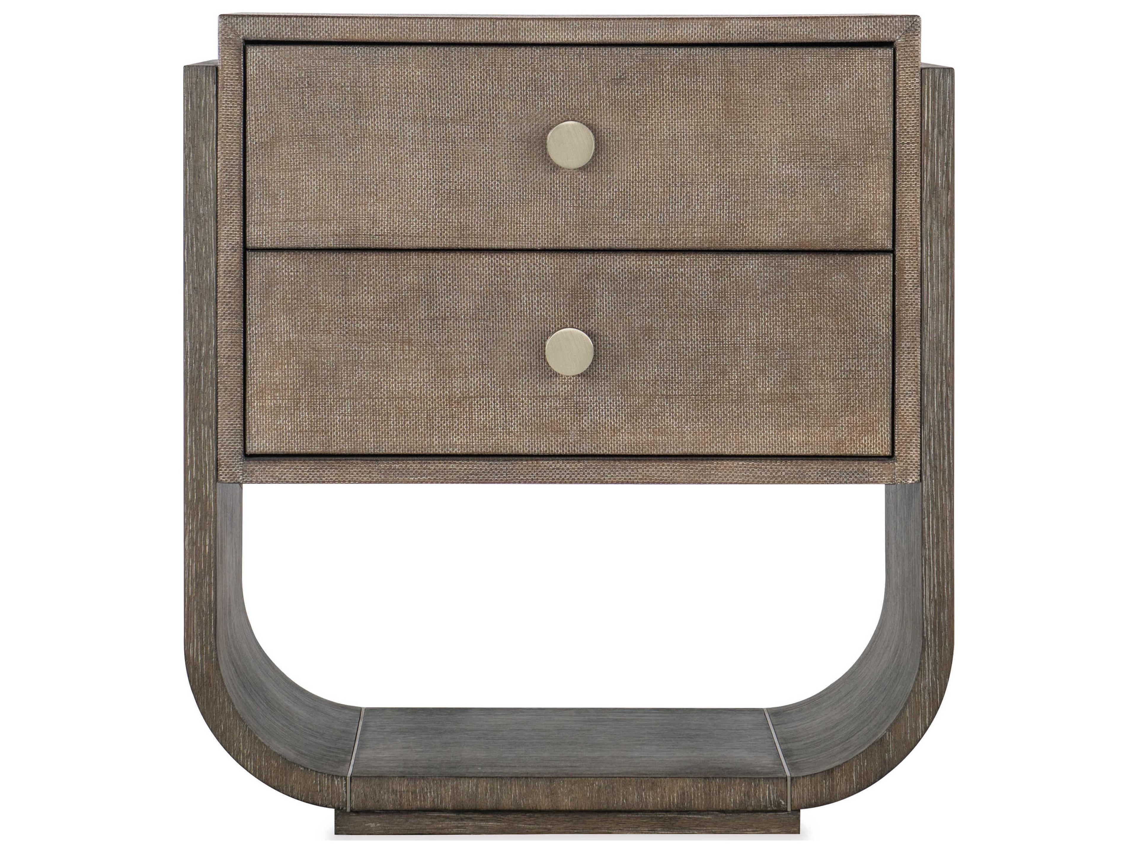 Luxecor Heritage 2-Drawers Brown Solid Wood Nightstand