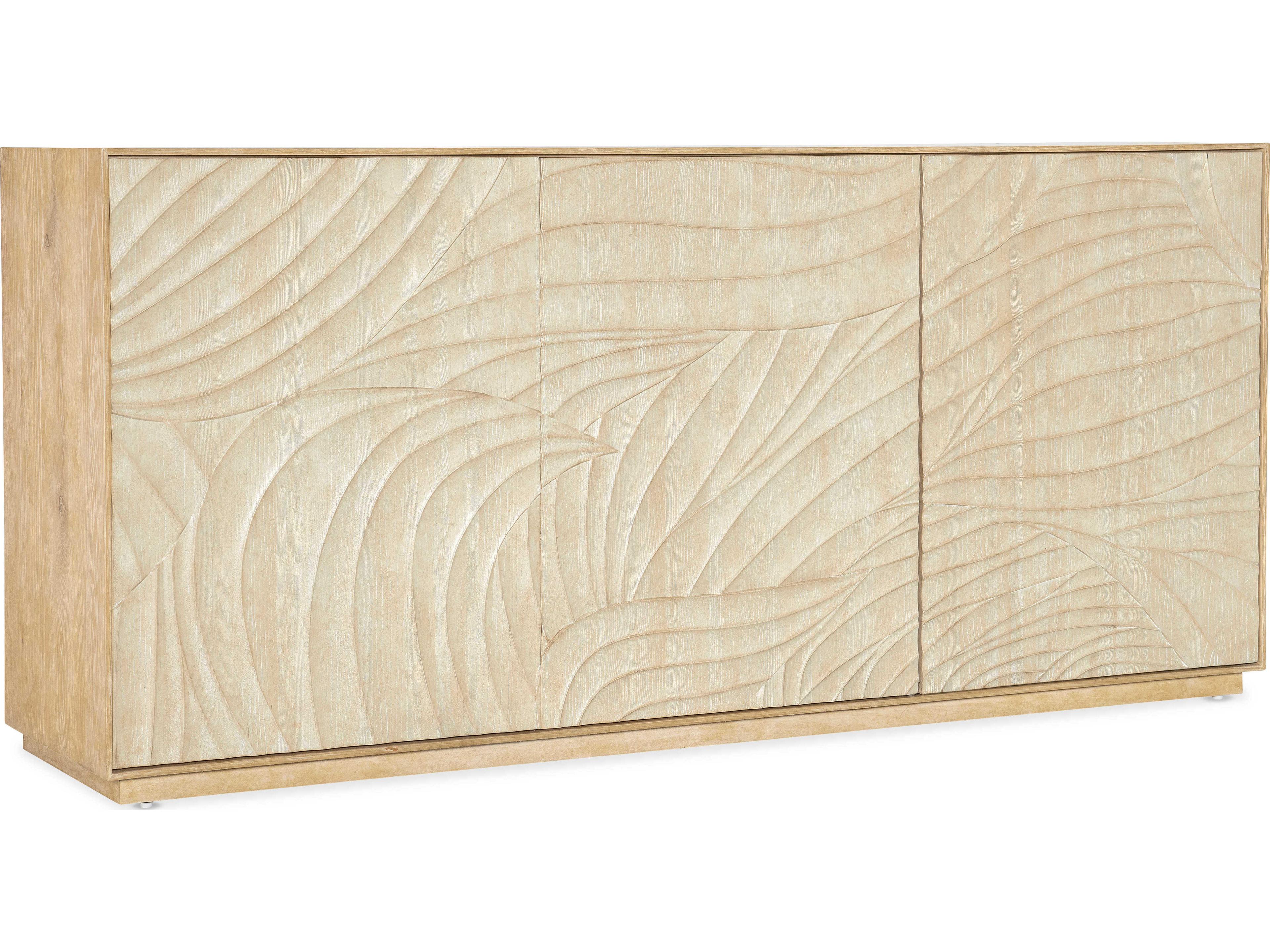 Retreat 72" Solid Wood Dune Entertainment Credenza