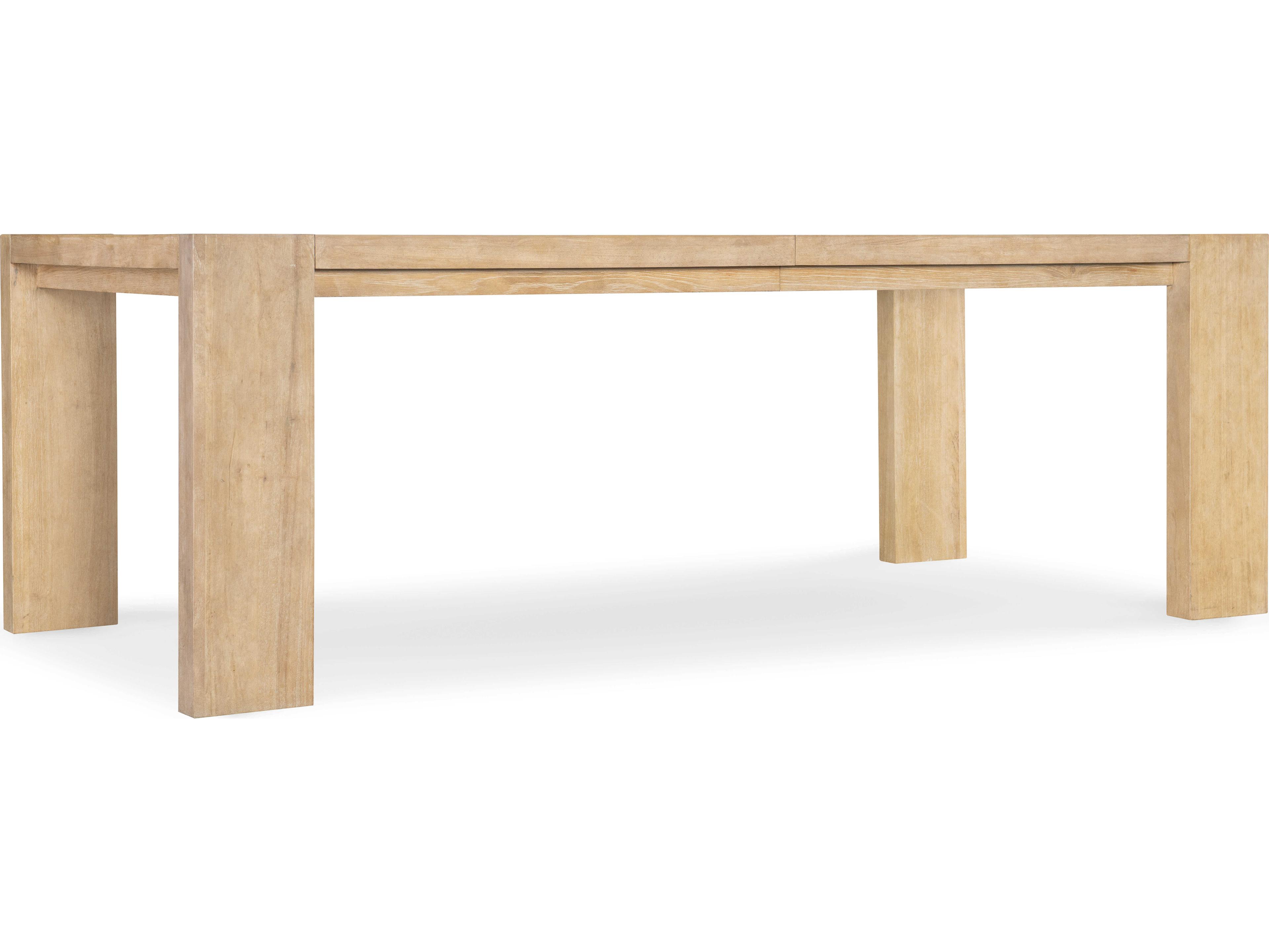 Retreat Extendable Rectangular Wood Dune Dining Table