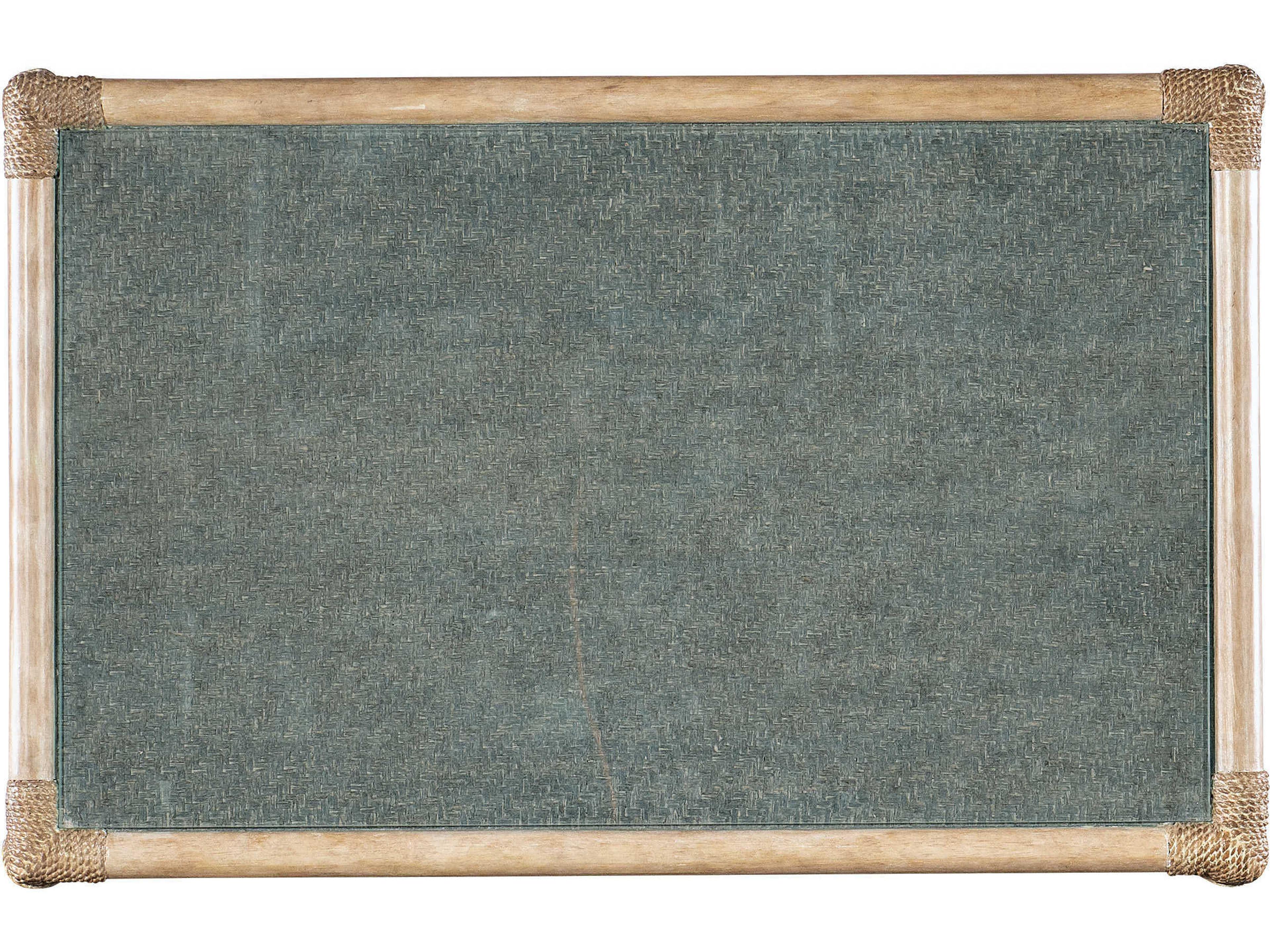 Hooker Furniture Retreat Pole Rattan 1-Drawer Brown Solid Wood Nightstand