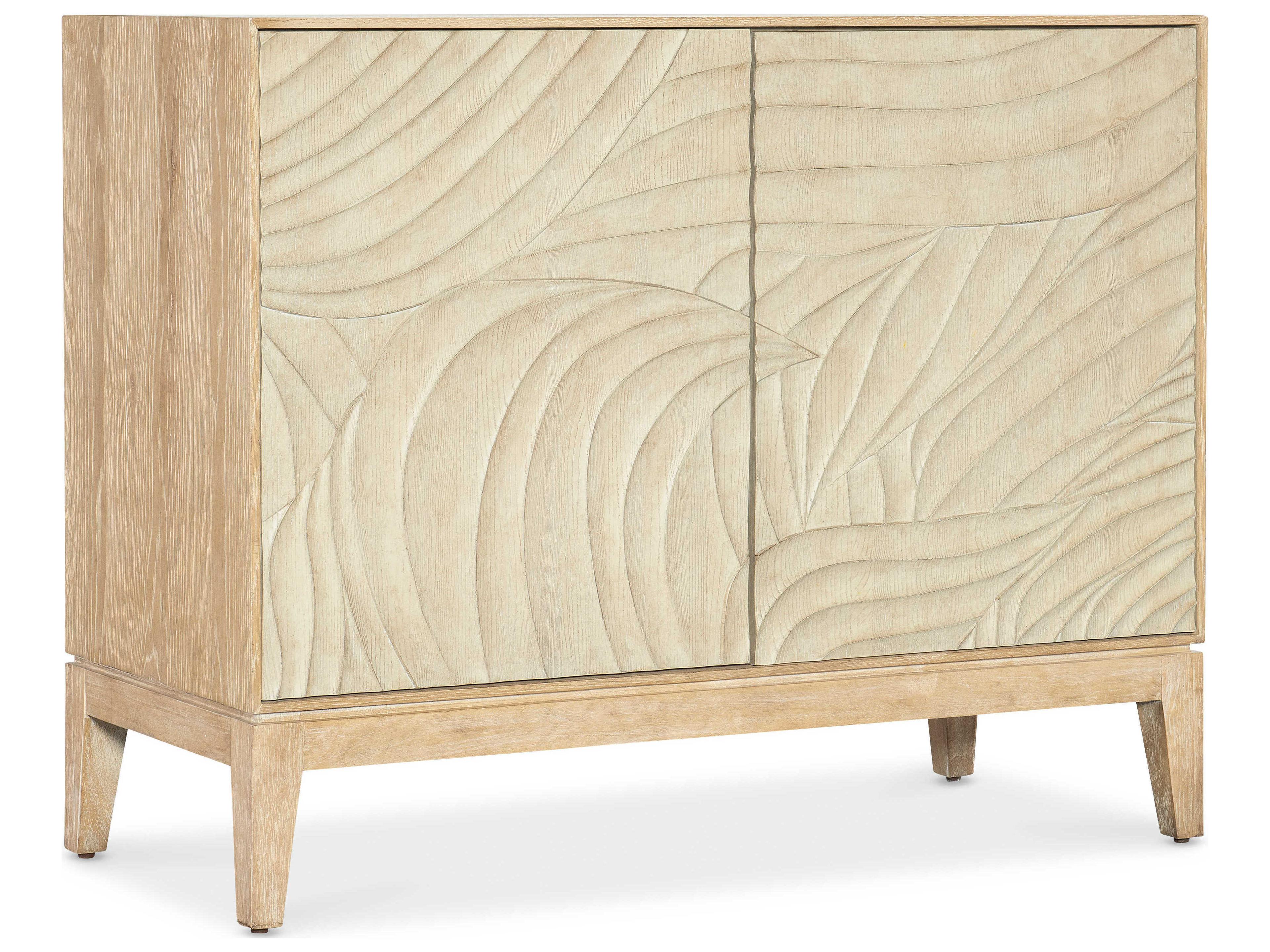 Retreat Carved Brown Solid Wood Nightstand