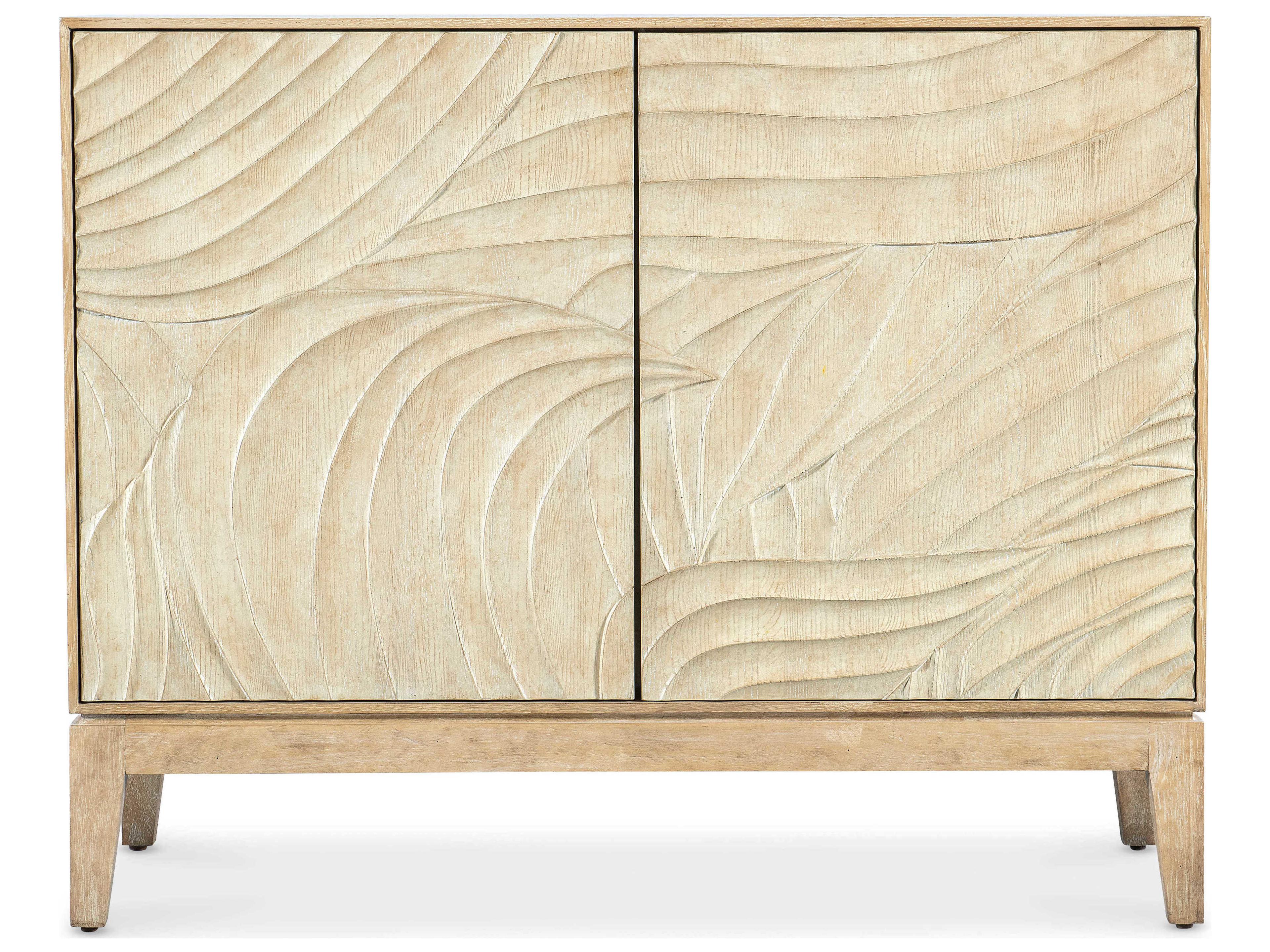 Hooker Furniture Retreat Carved Brown Solid Wood Nightstand