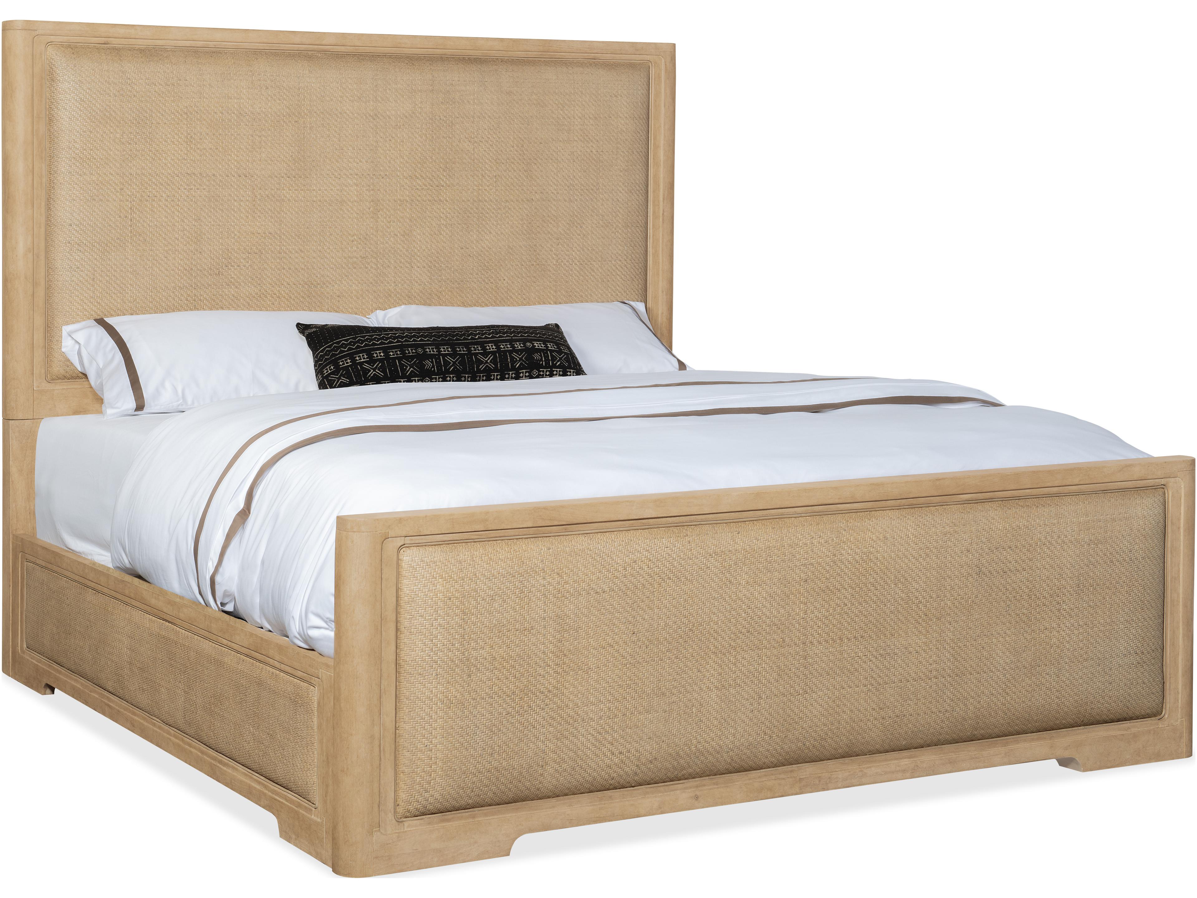 Hooker Retreat Queen Cane Panel Bed