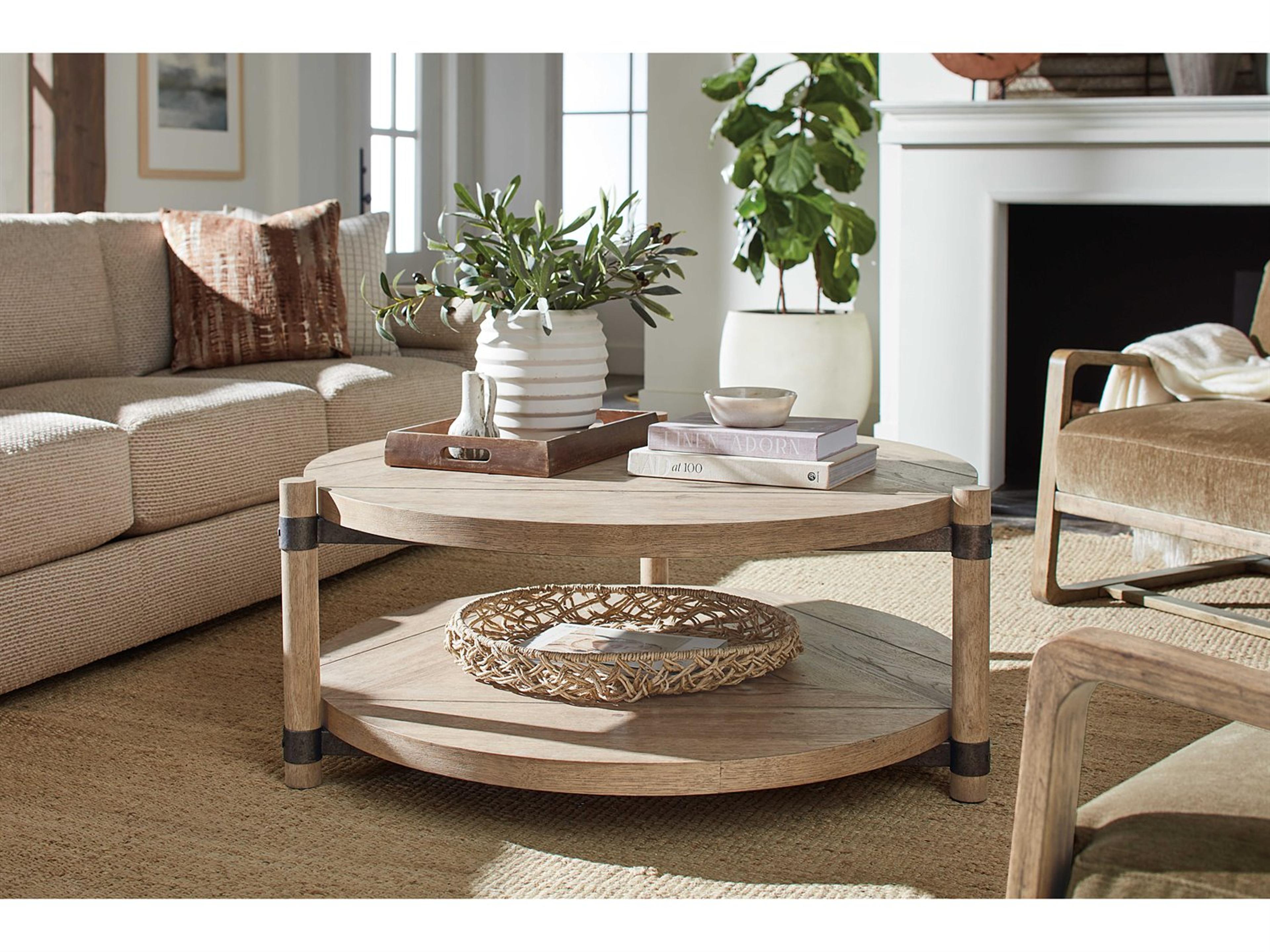 Hooker Furniture Vineyard Row Round Wood Sonoma Coffee Table