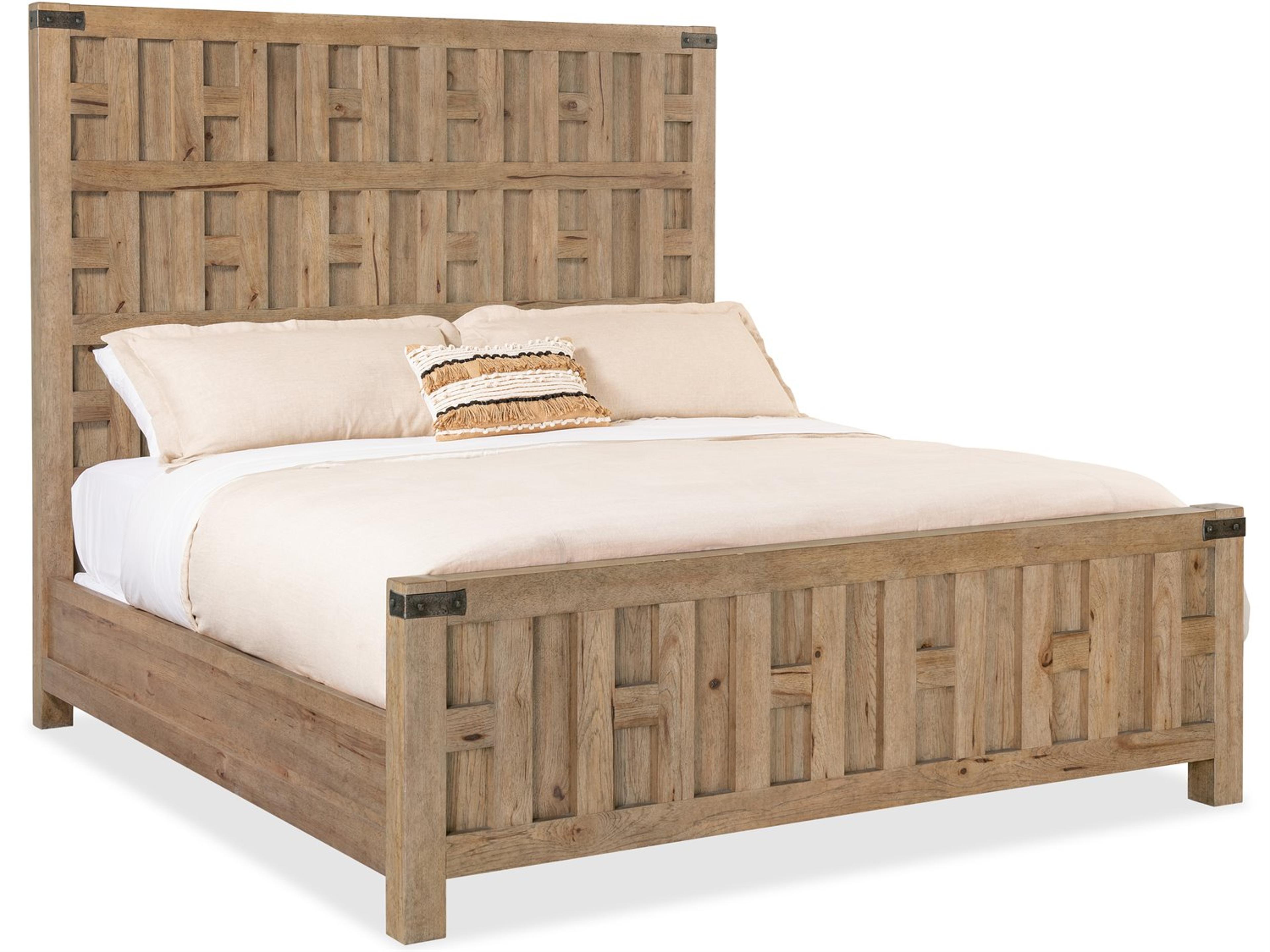 Vineyard Row Sonoma Brown Wood Queen Platform Bed