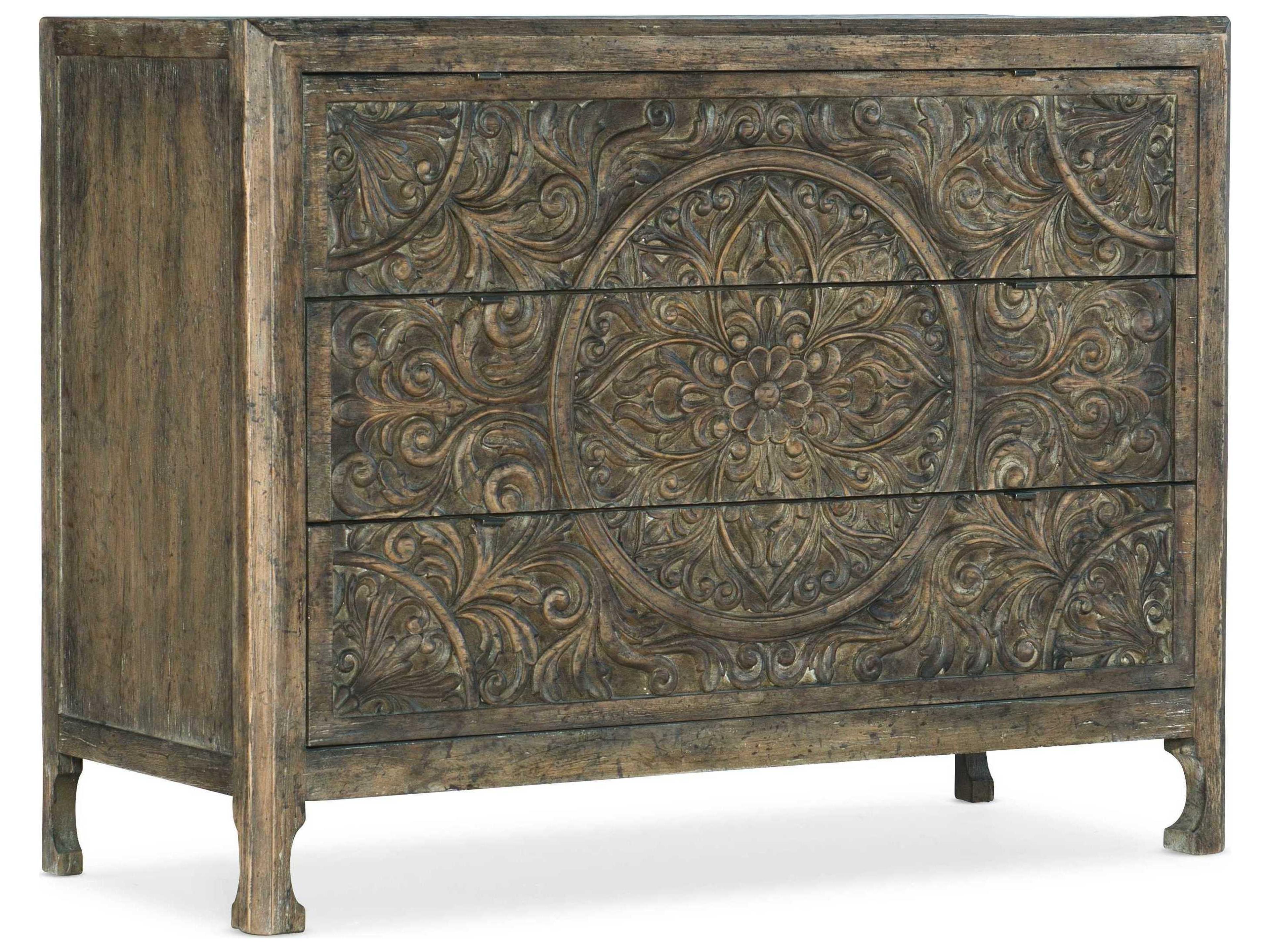 Heritage 3-Drawers Wood Brown Hardwood Accent Chest