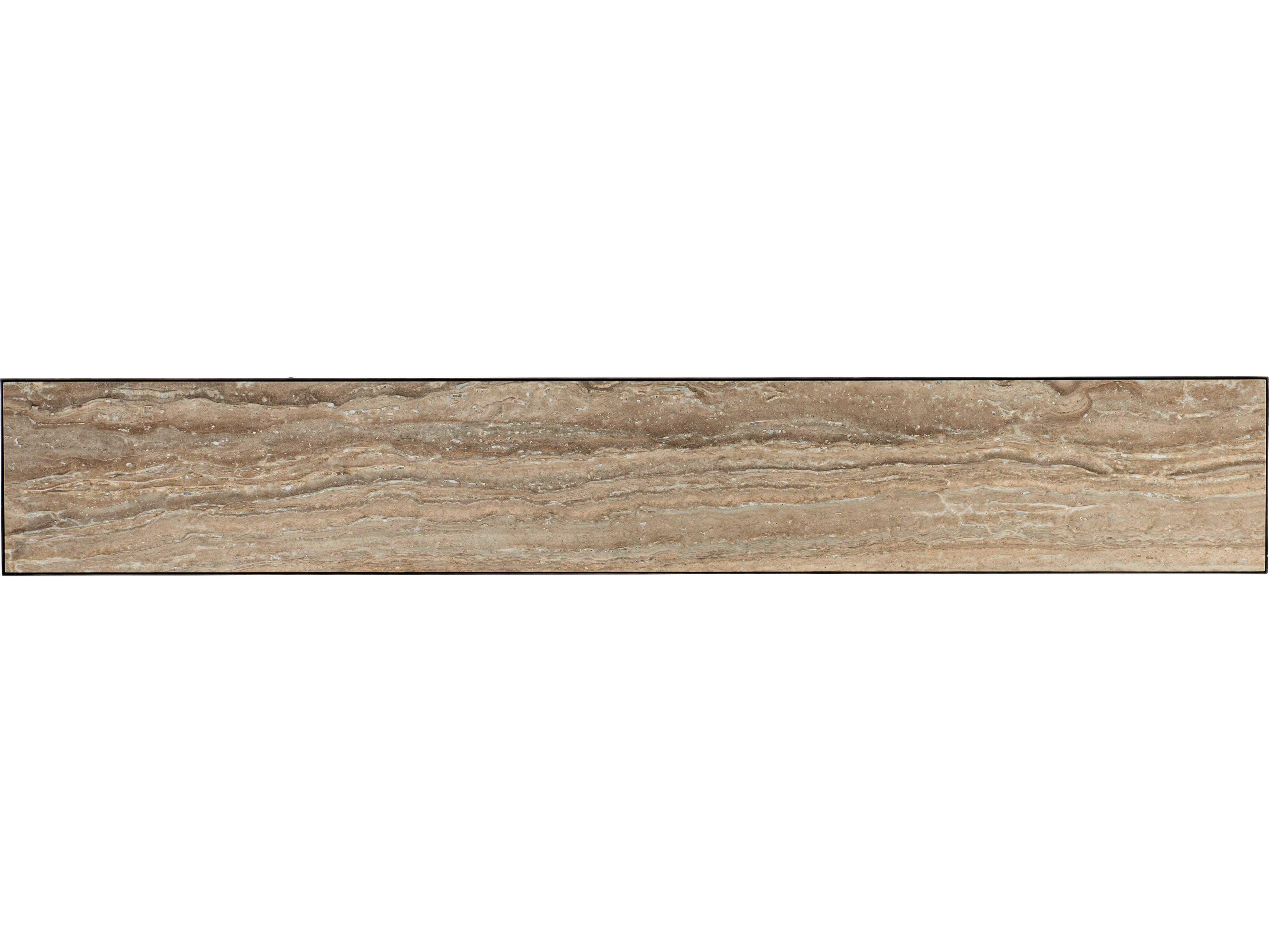 Luxecor Heritage St James Rectangular Stone Black Console Table