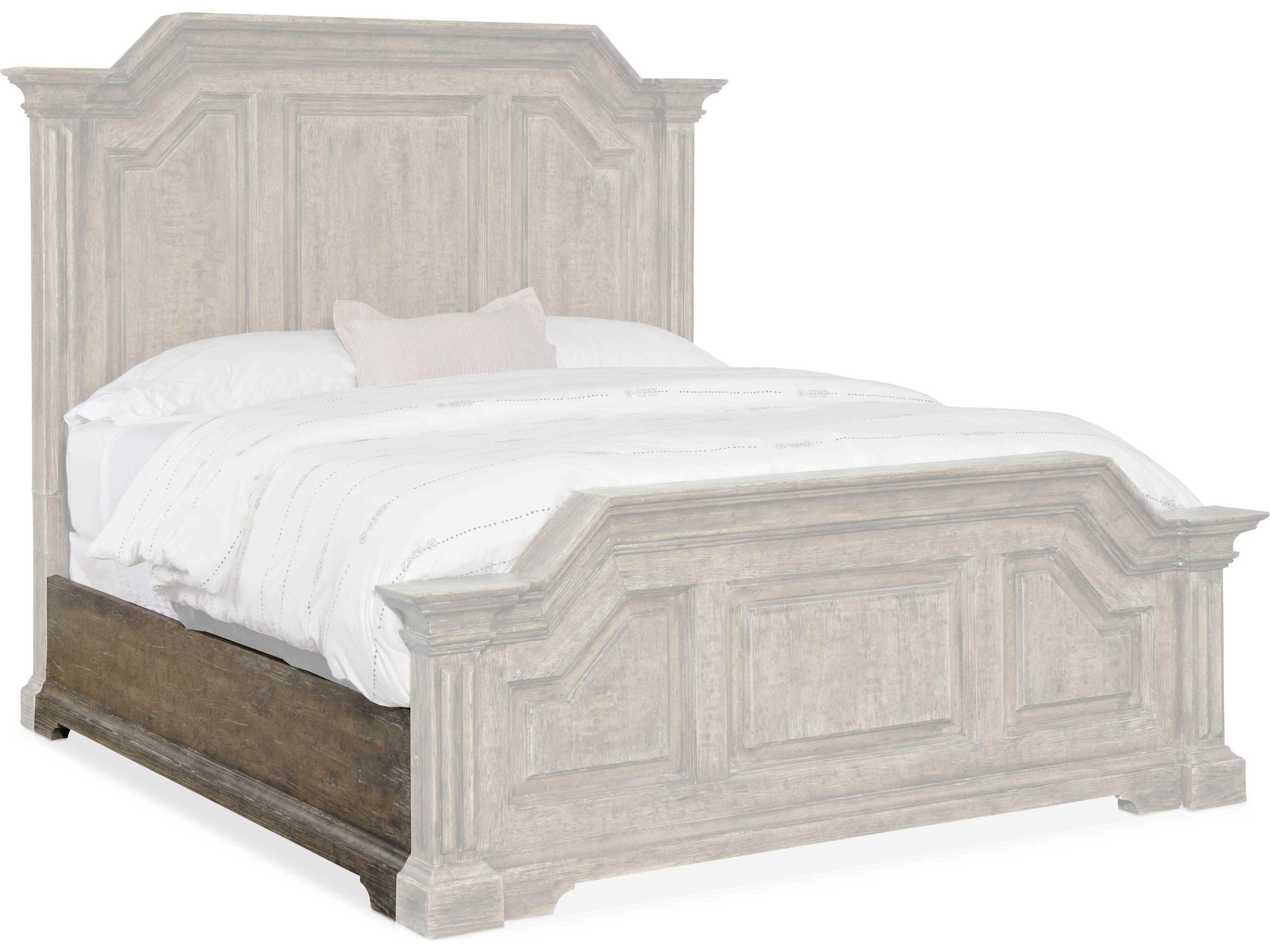 Luxecor Heritage Bradshaw Wood Brown Hardwood Queen Panel Bed