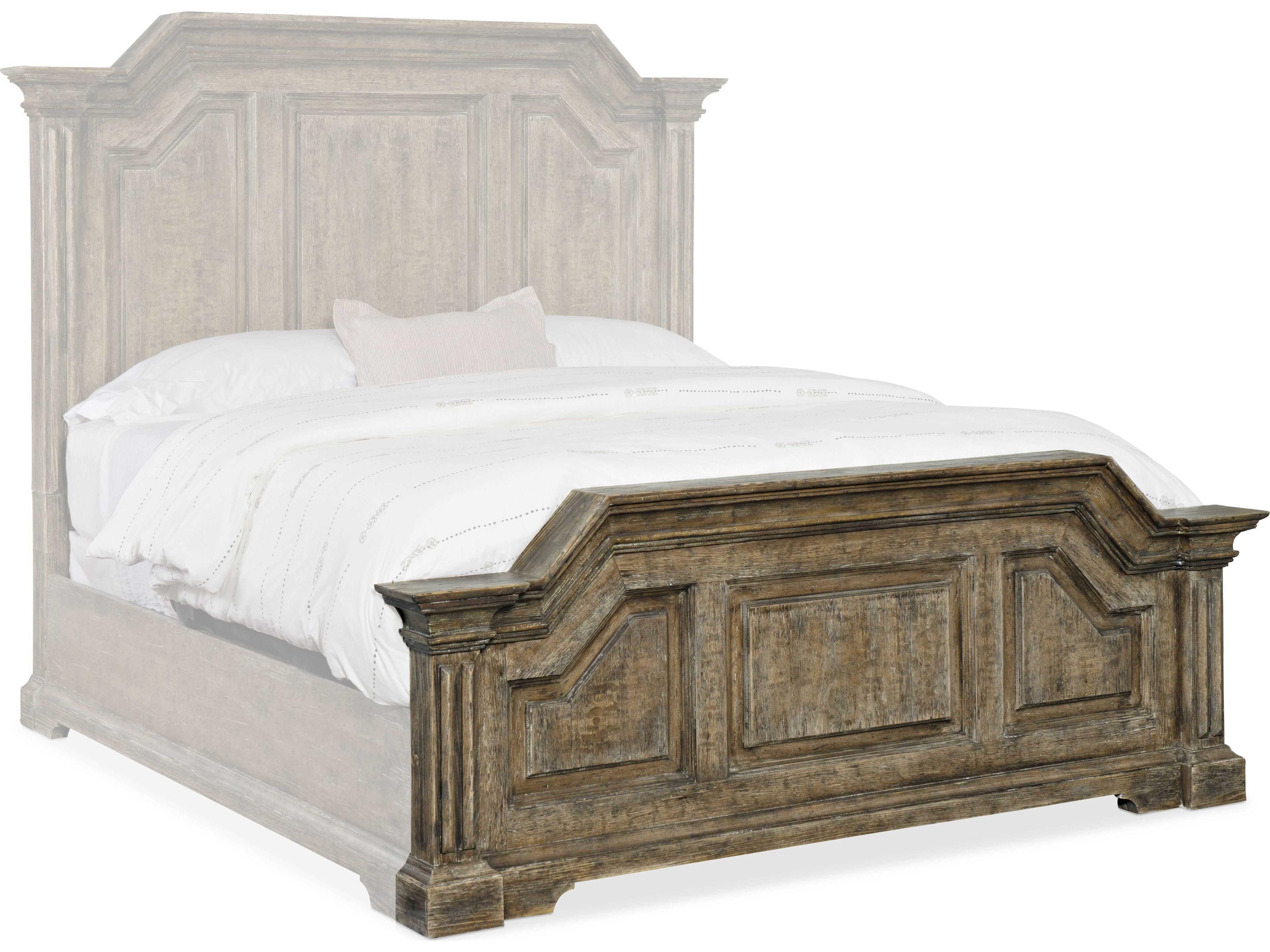 Luxecor Heritage Bradshaw Wood Brown Hardwood Queen Panel Bed