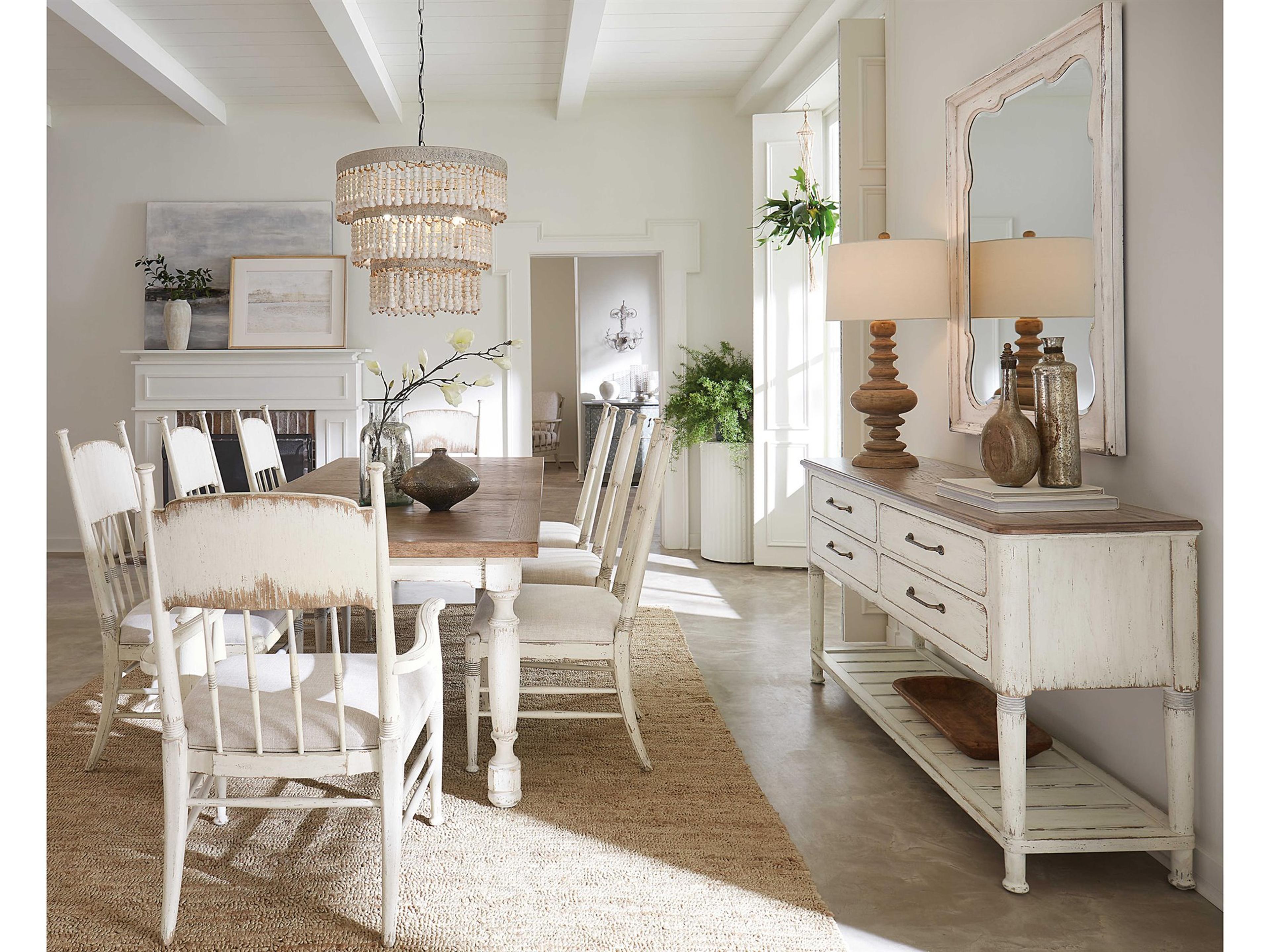 Americana Oak Wood Dining Room Set