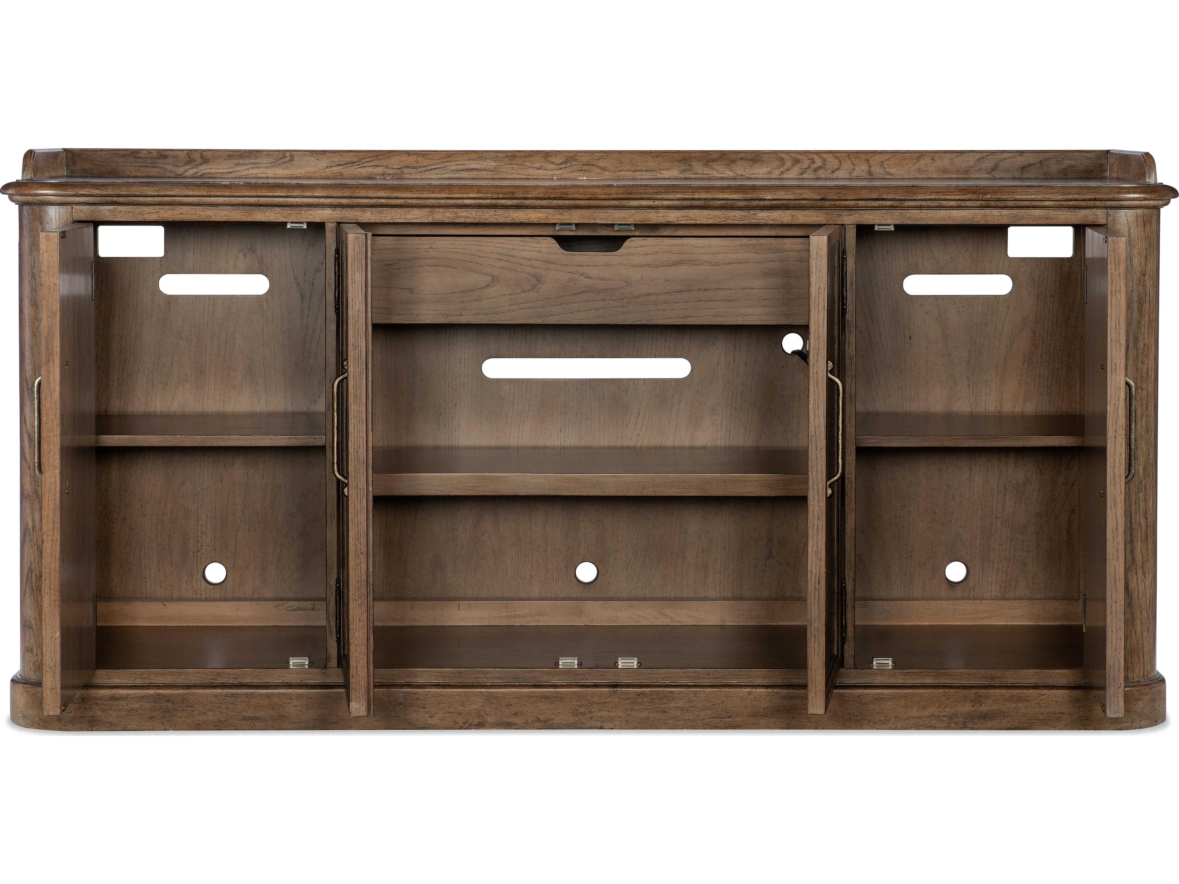 Luxecor Heritage 78" Brown Oak Wood Sideboard