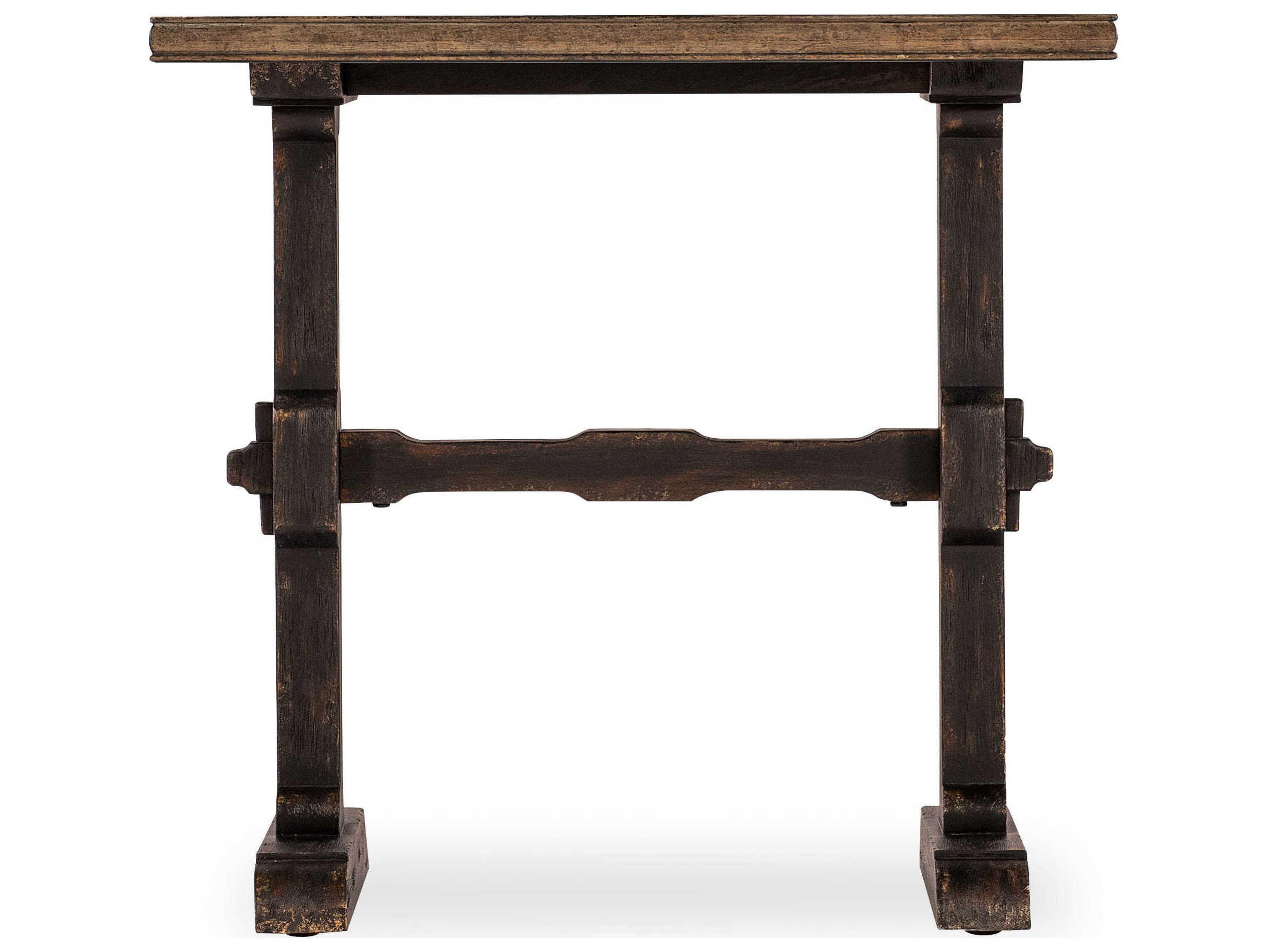 Hooker Furniture Americana Rectangular Black Wood End Table