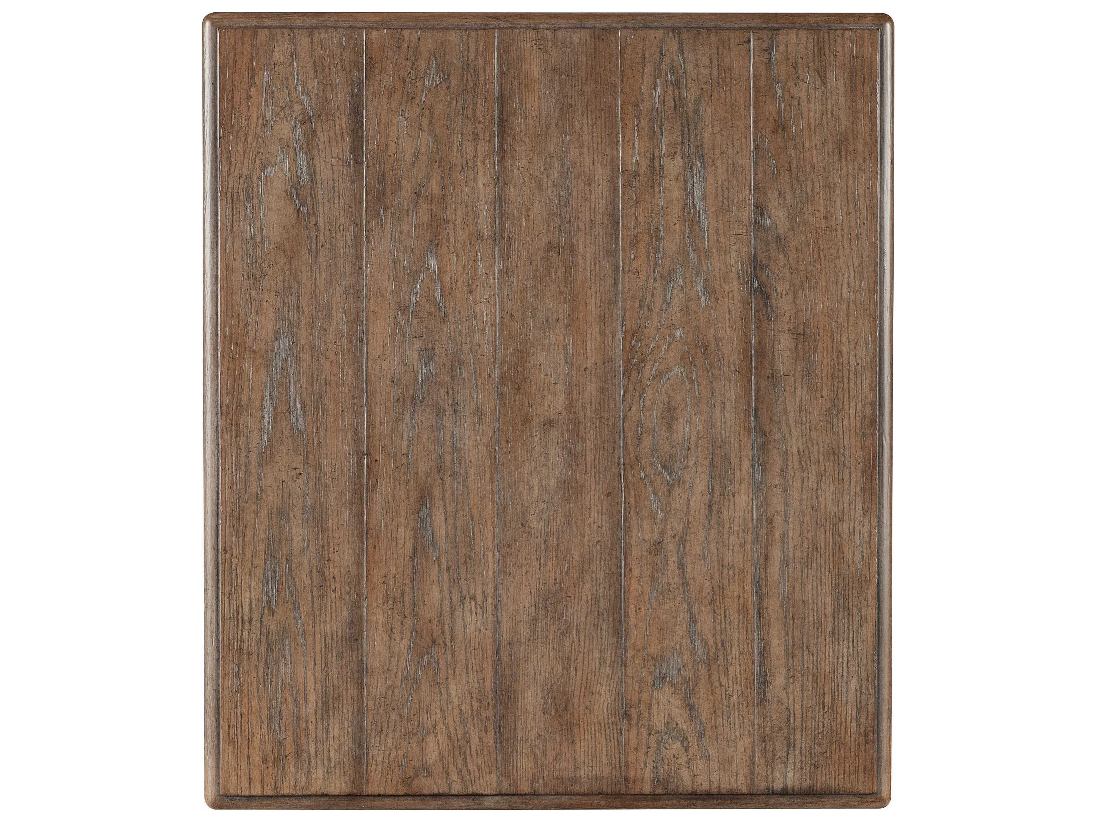 Hooker Furniture Americana Rectangular Brown Wood End Table