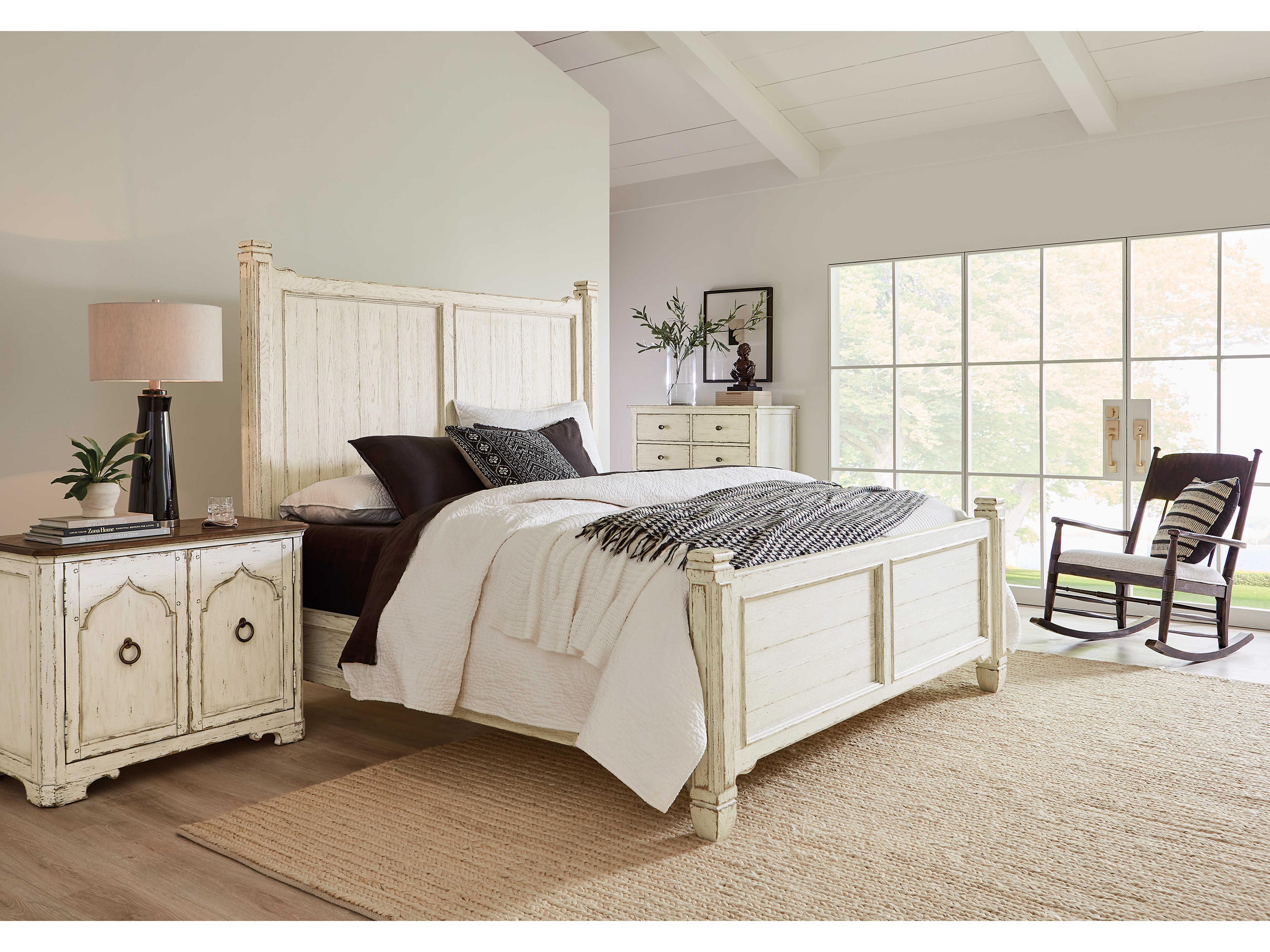 Hooker Furniture Americana Oak Wood Nightstand