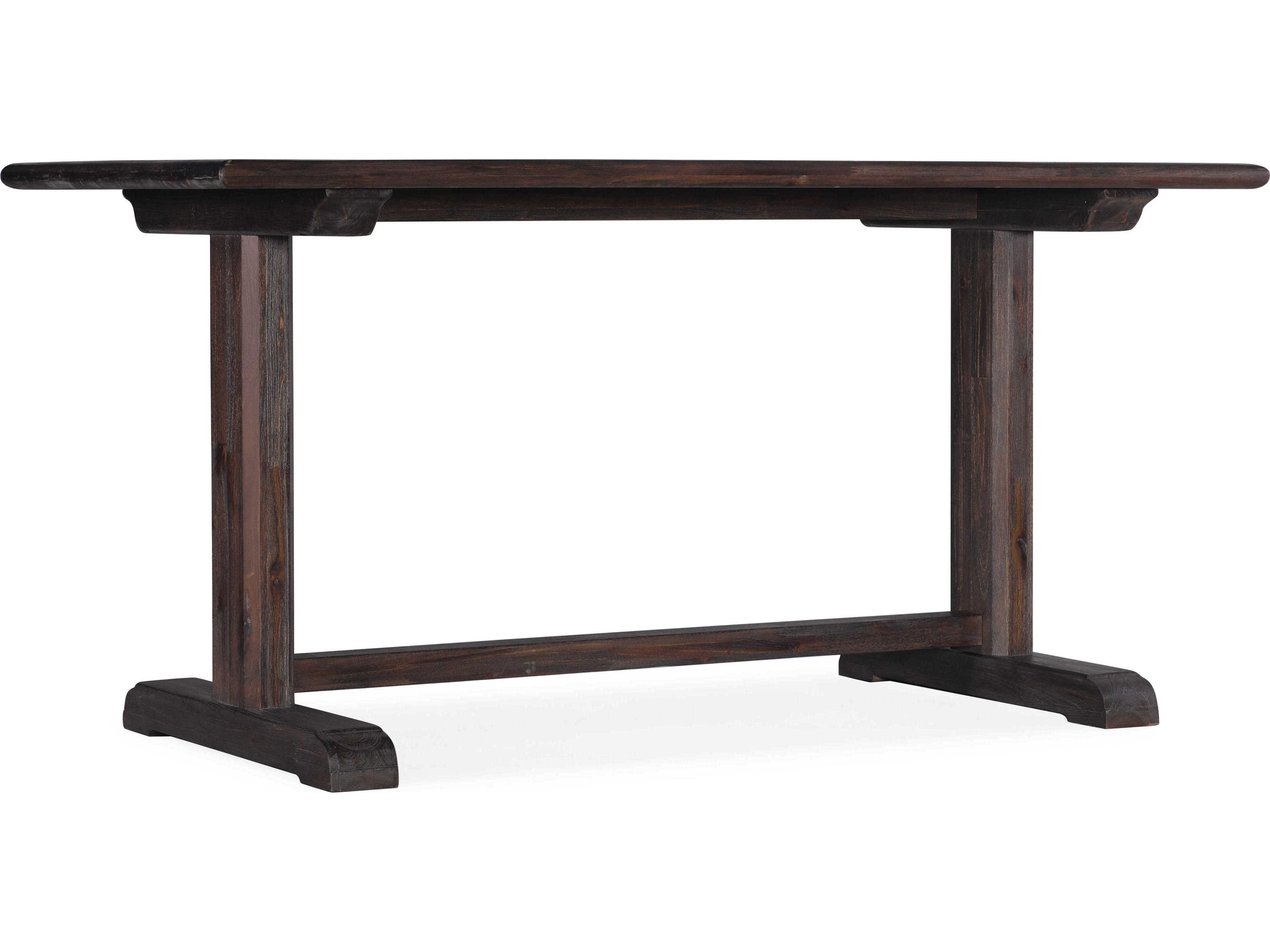 Heritage Dark Wood Brown Acacia Writing Desk