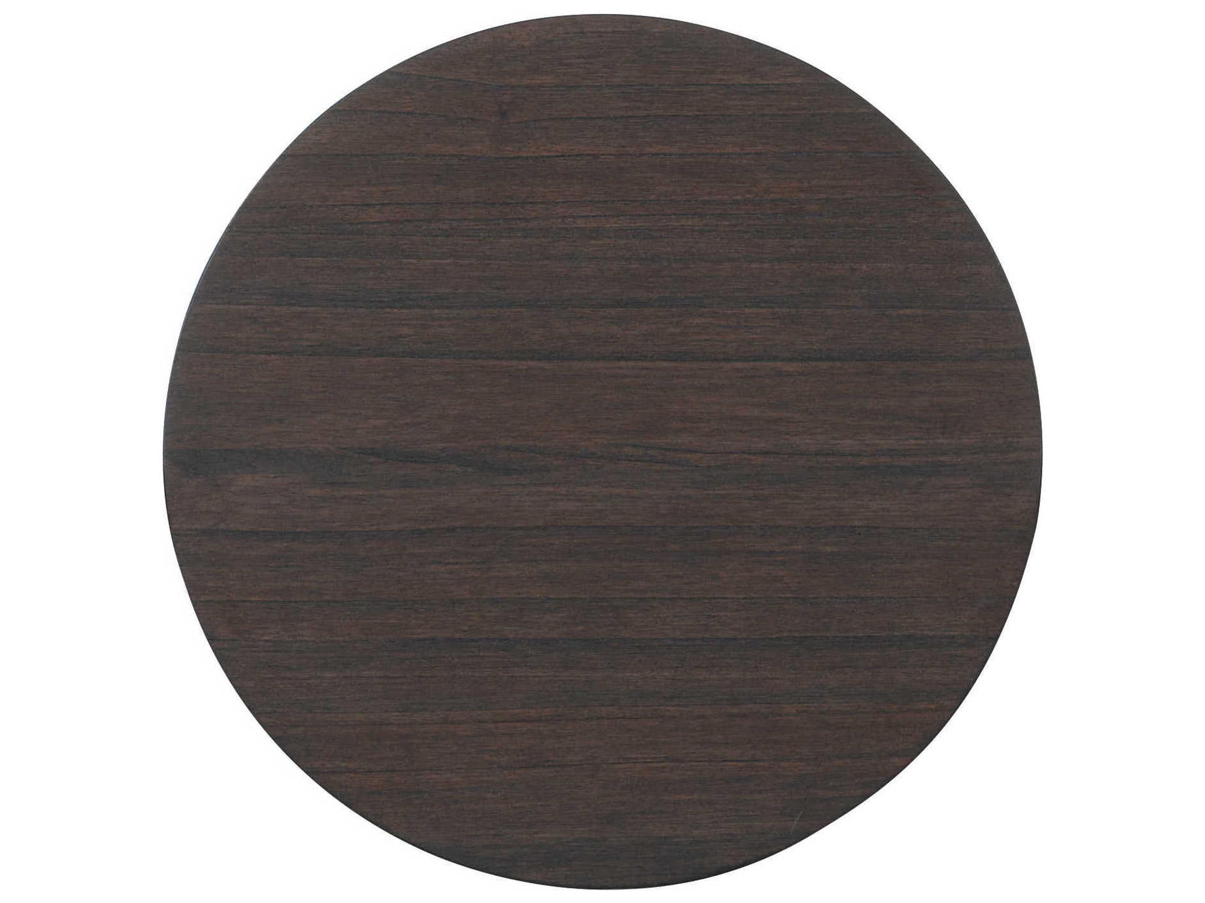 Hooker Furniture Commerce And Market Round Dark Wood End Table