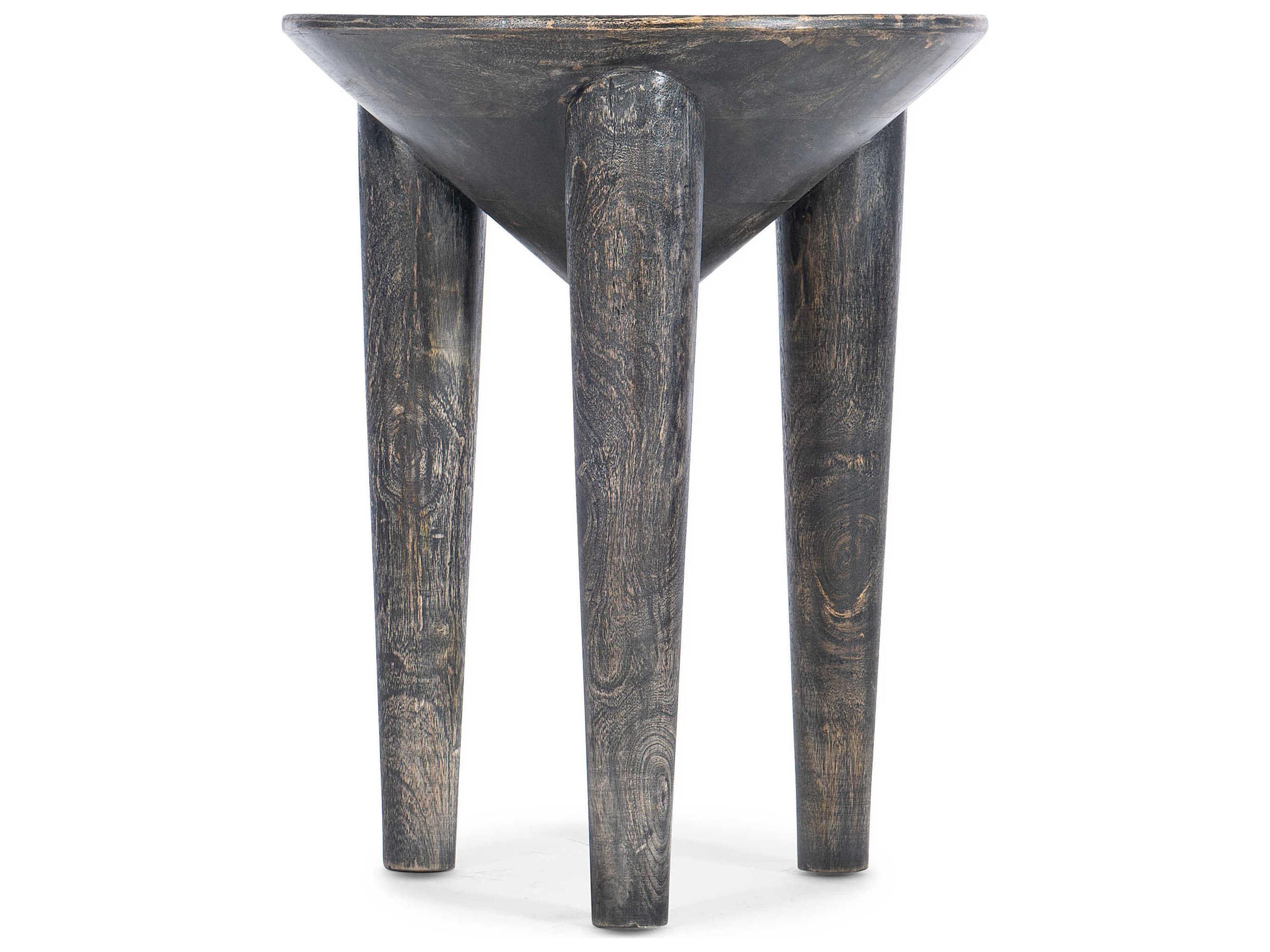 Hooker Furniture Commerce And Market Round Dark Wood End Table