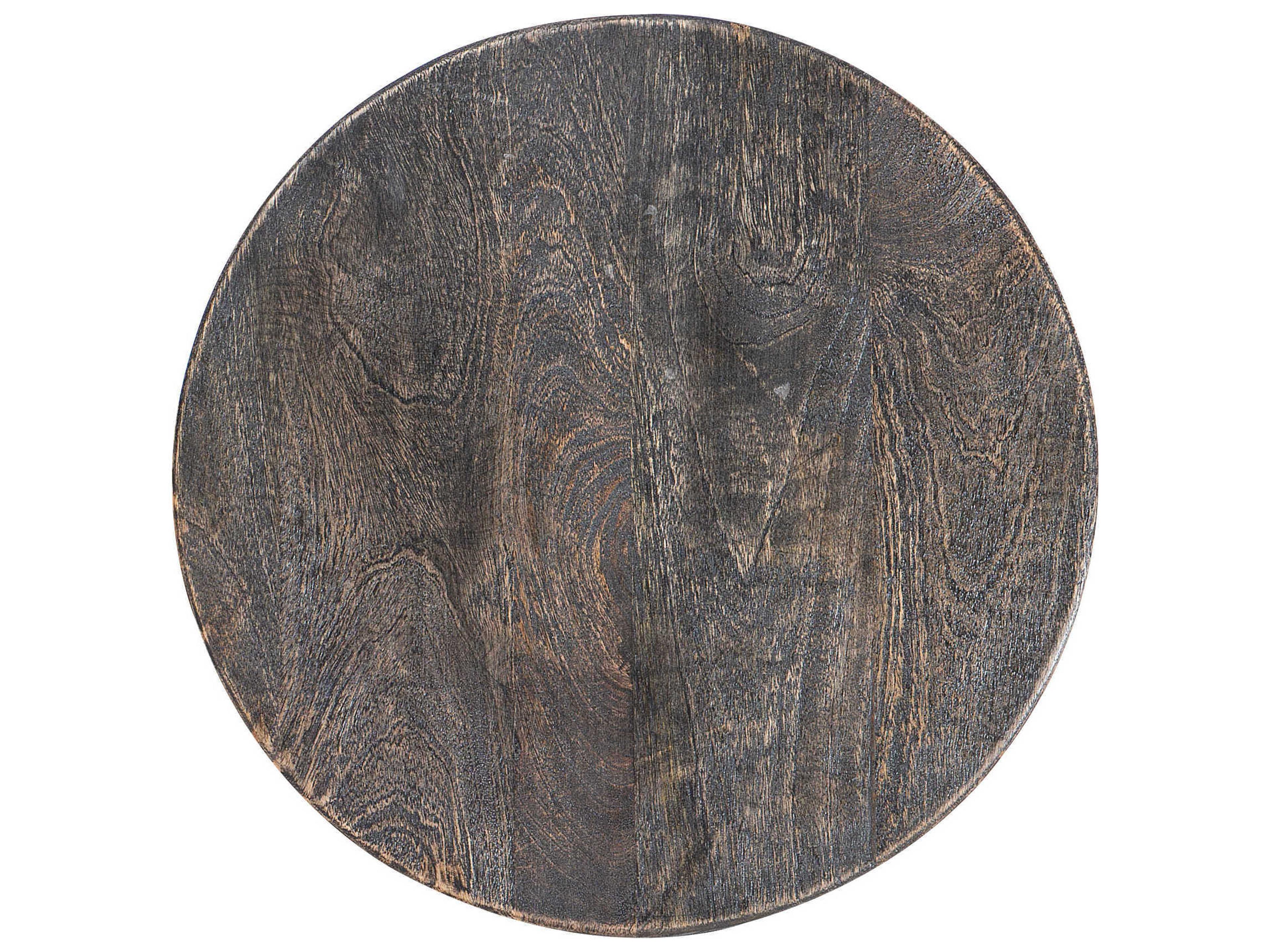 Hooker Furniture Commerce And Market Round Dark Wood End Table