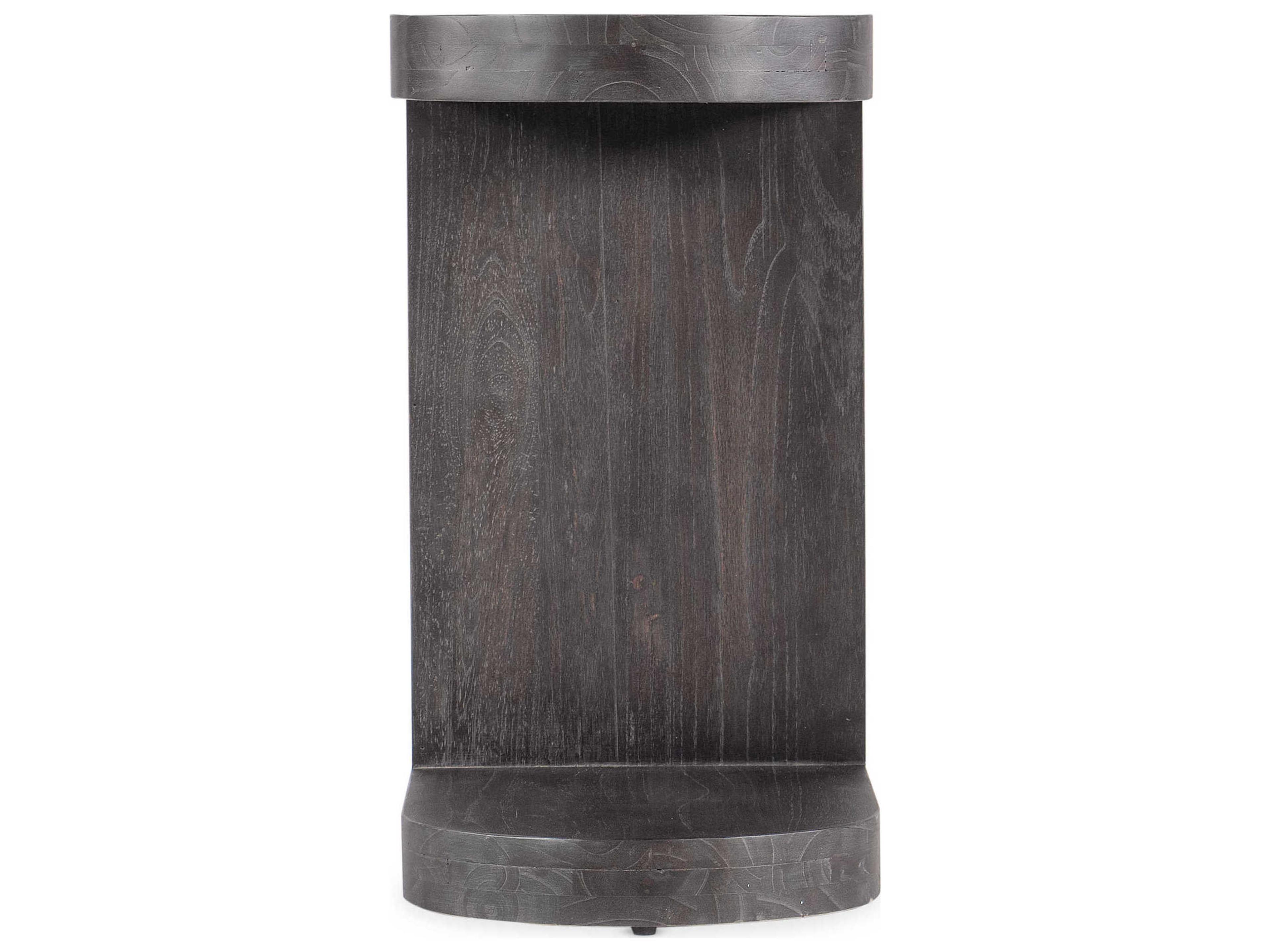Luxecor Heritage Demilune Dark Wood End Table