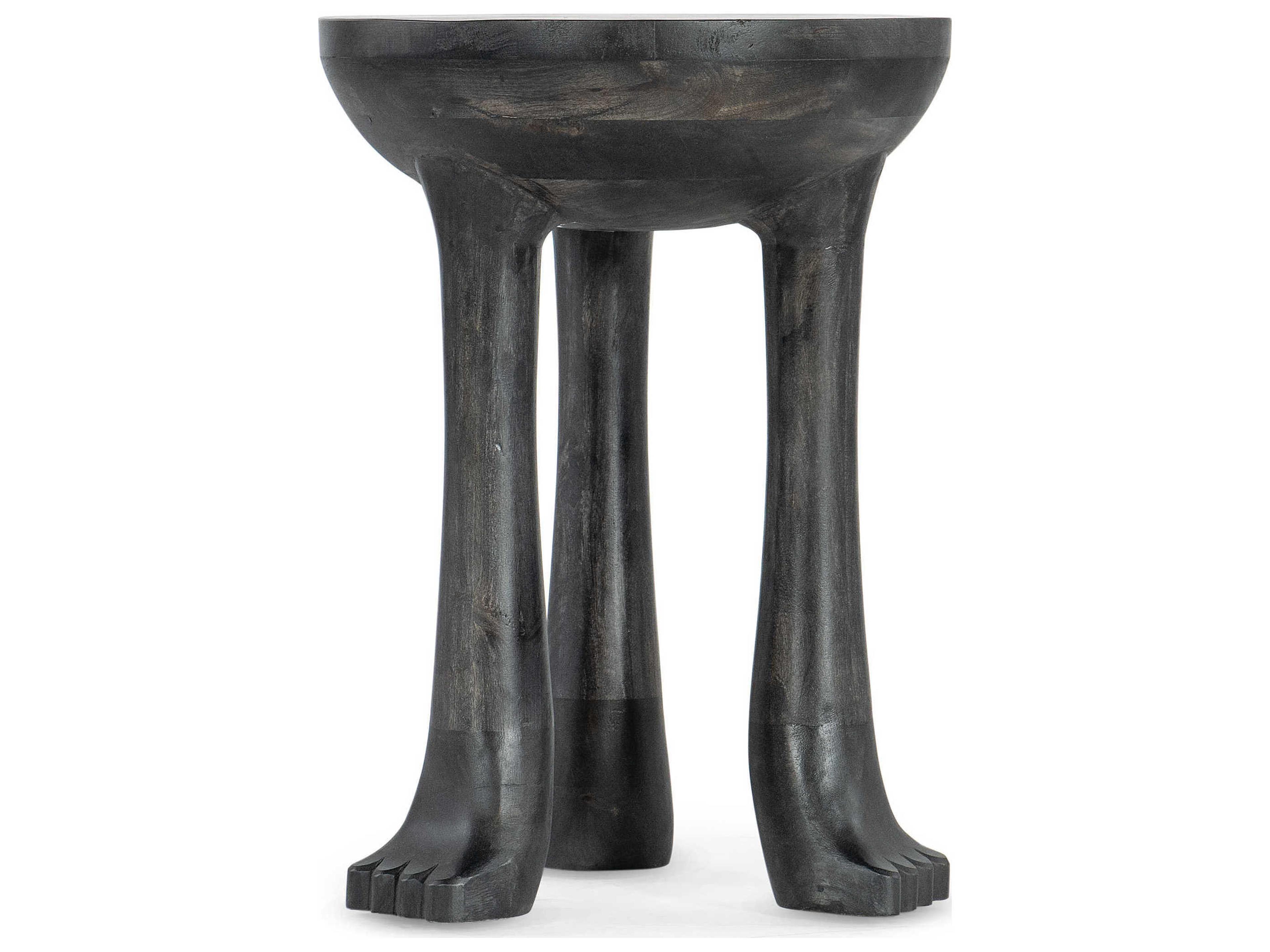 Hooker Furniture Commerce And Market Round Wood Black End Table