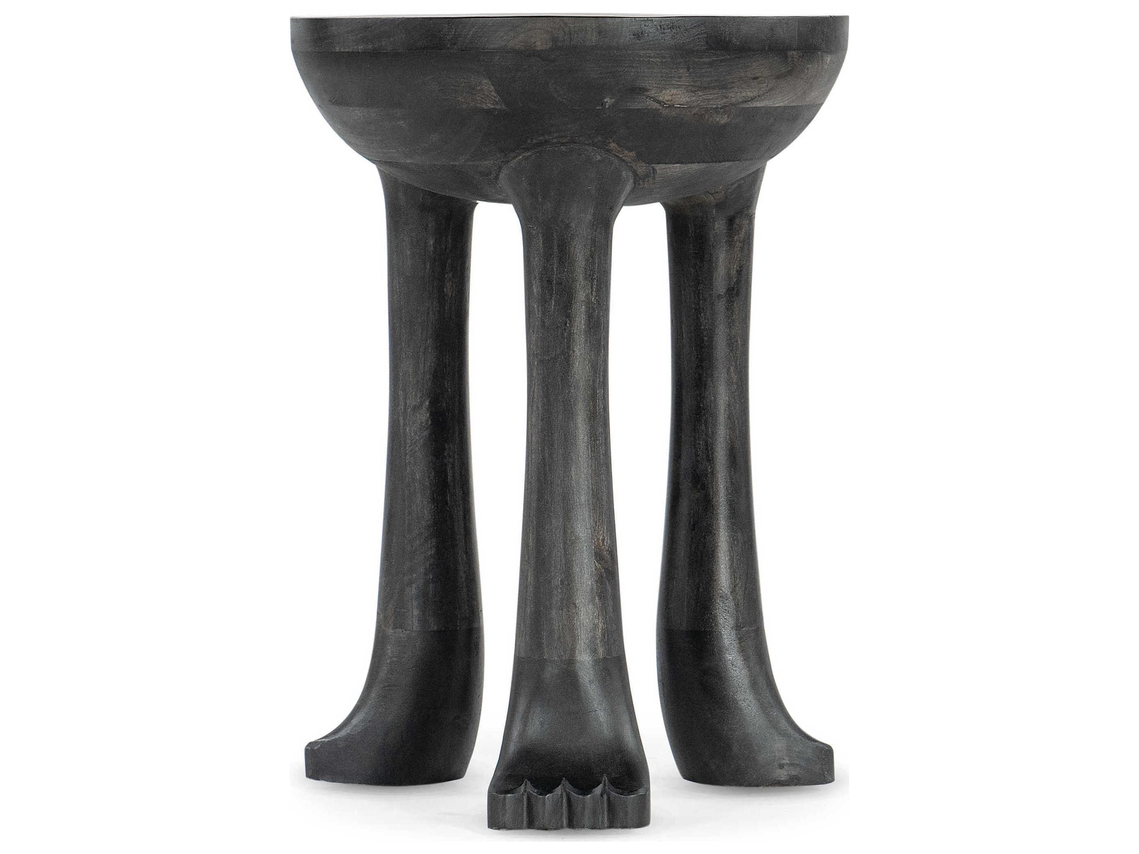Hooker Furniture Commerce And Market Round Wood Black End Table
