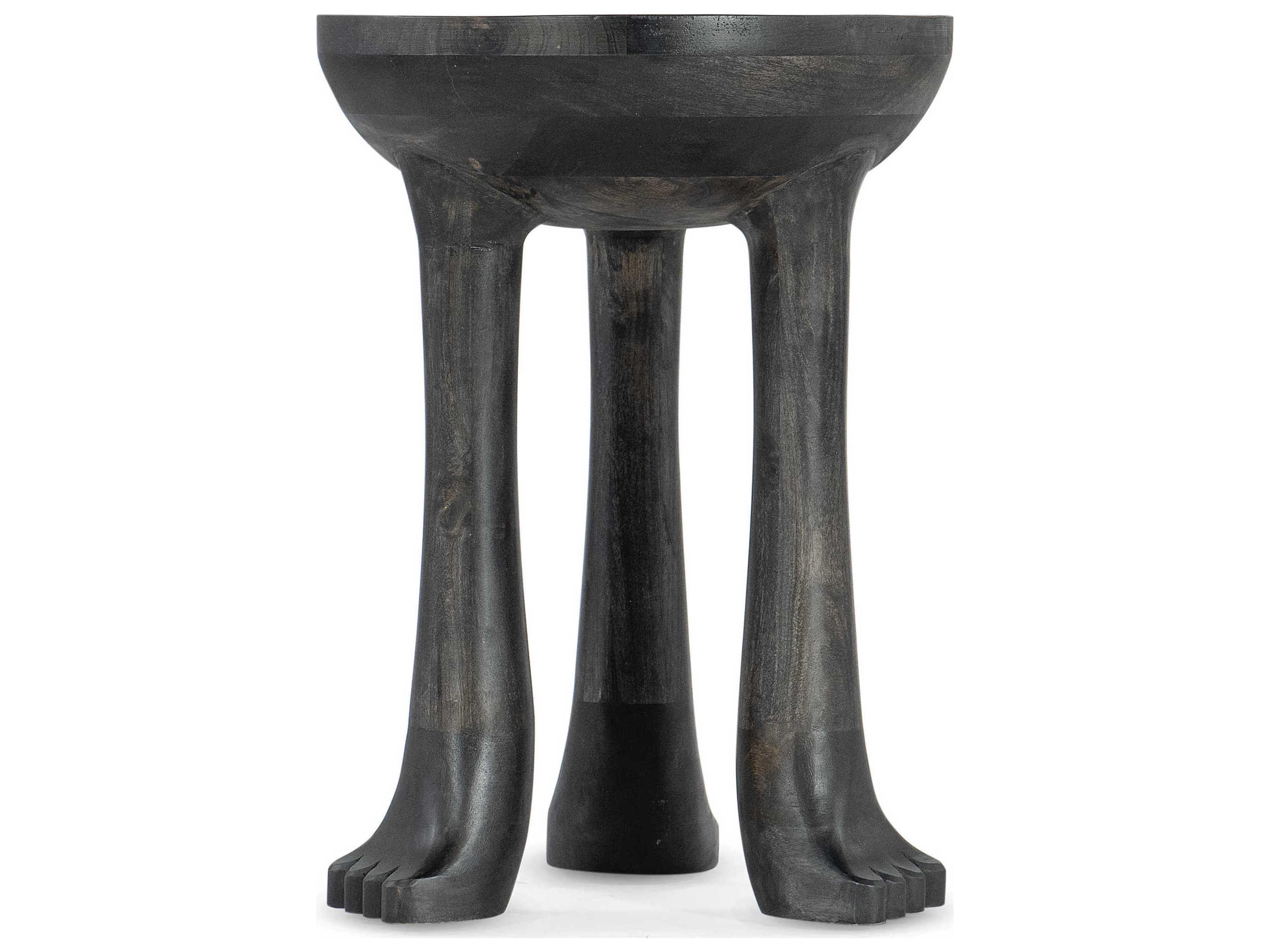 Hooker Furniture Commerce And Market Round Wood Black End Table