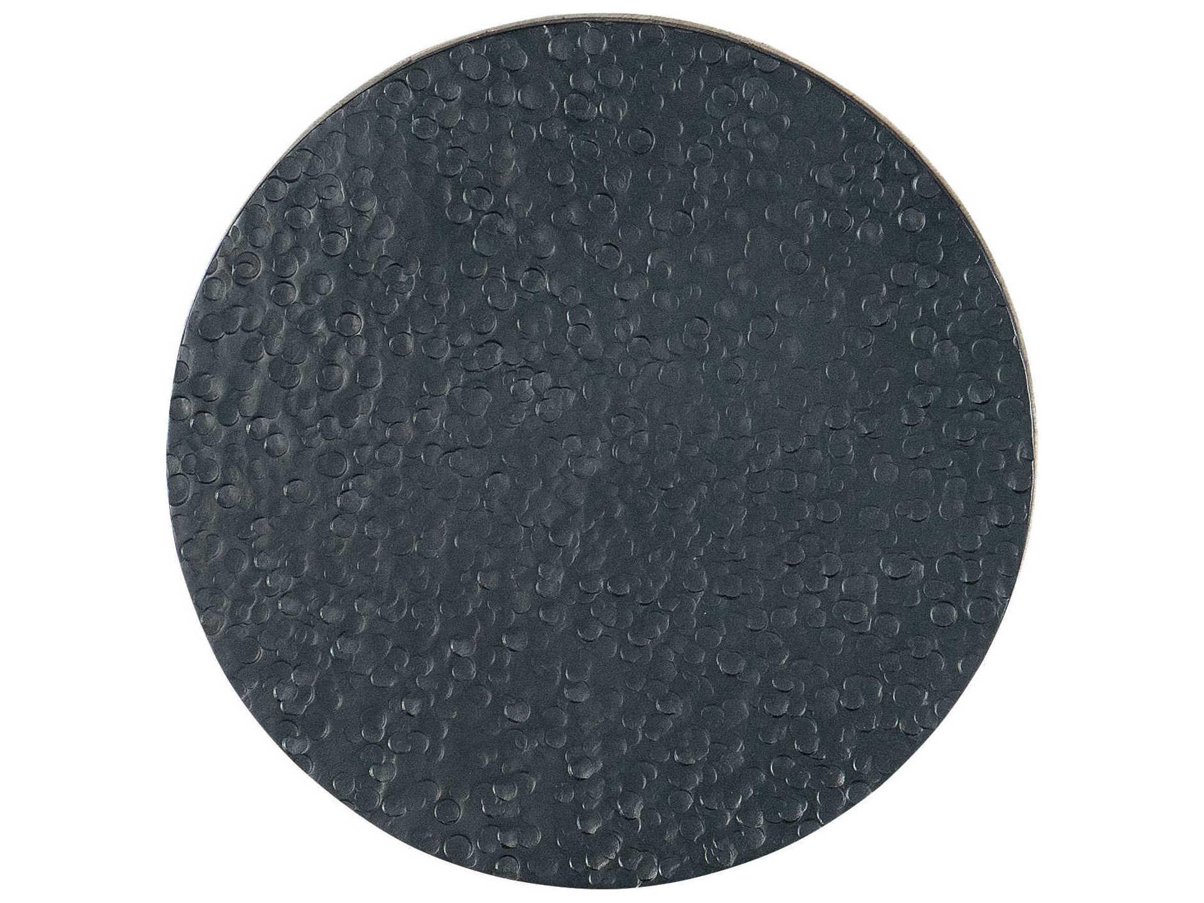 Hooker Furniture Commerce and Market Vector Round Stone Black And White Dark Brown End Table