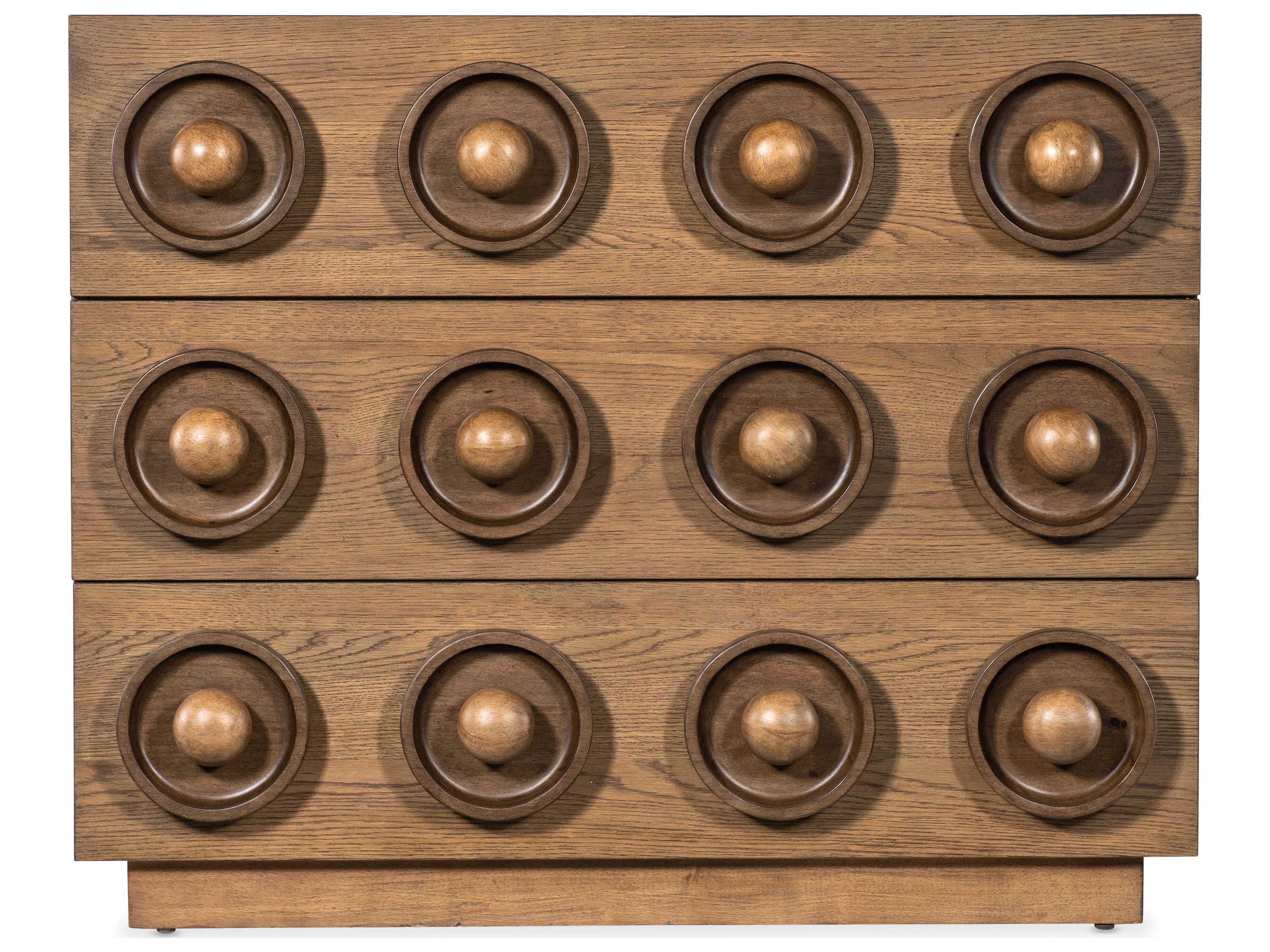 Hooker Furniture Commerce And Market Brown Oak Wood Accent Chest