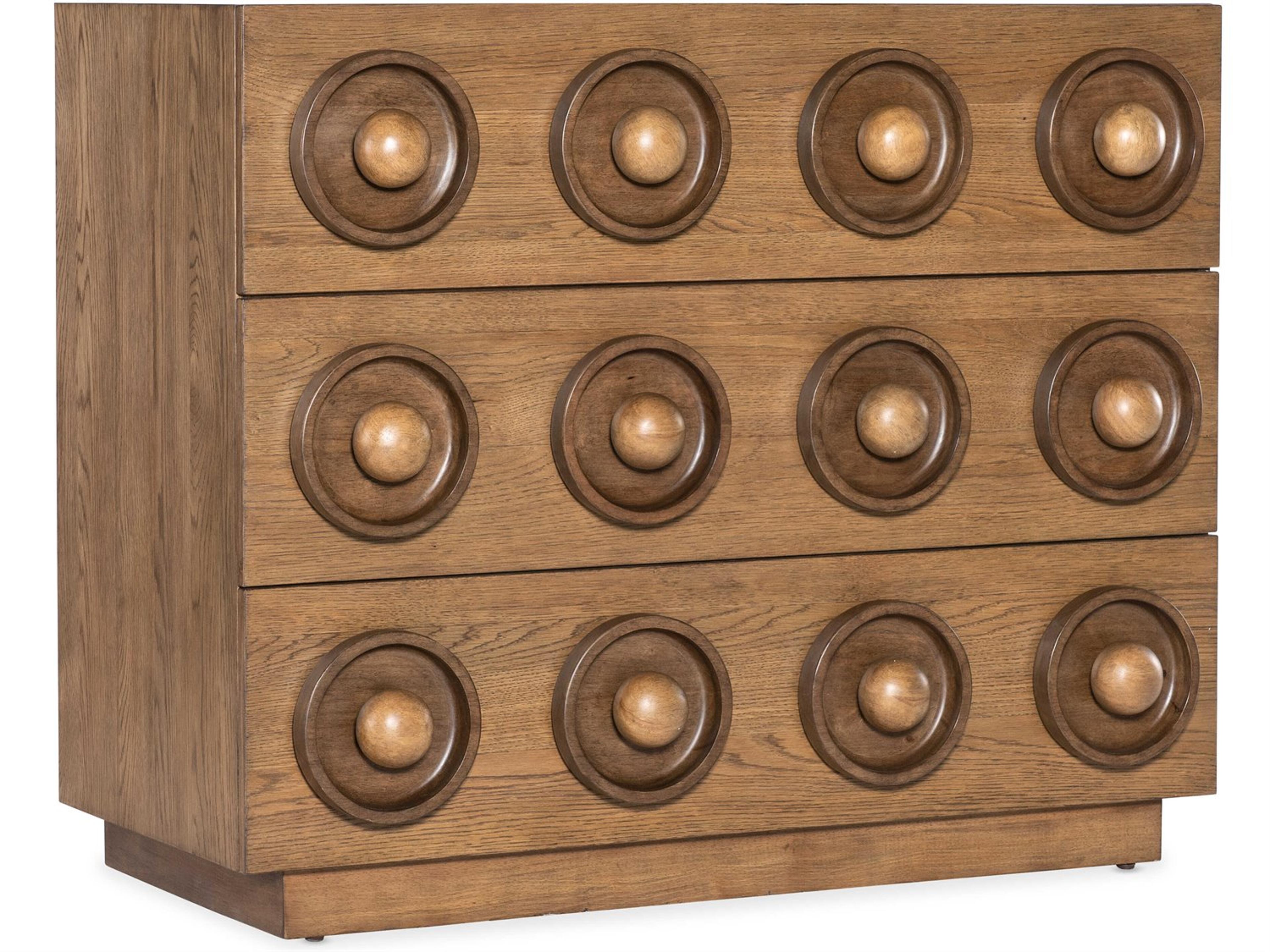 Hooker Furniture Commerce And Market Brown Oak Wood Accent Chest