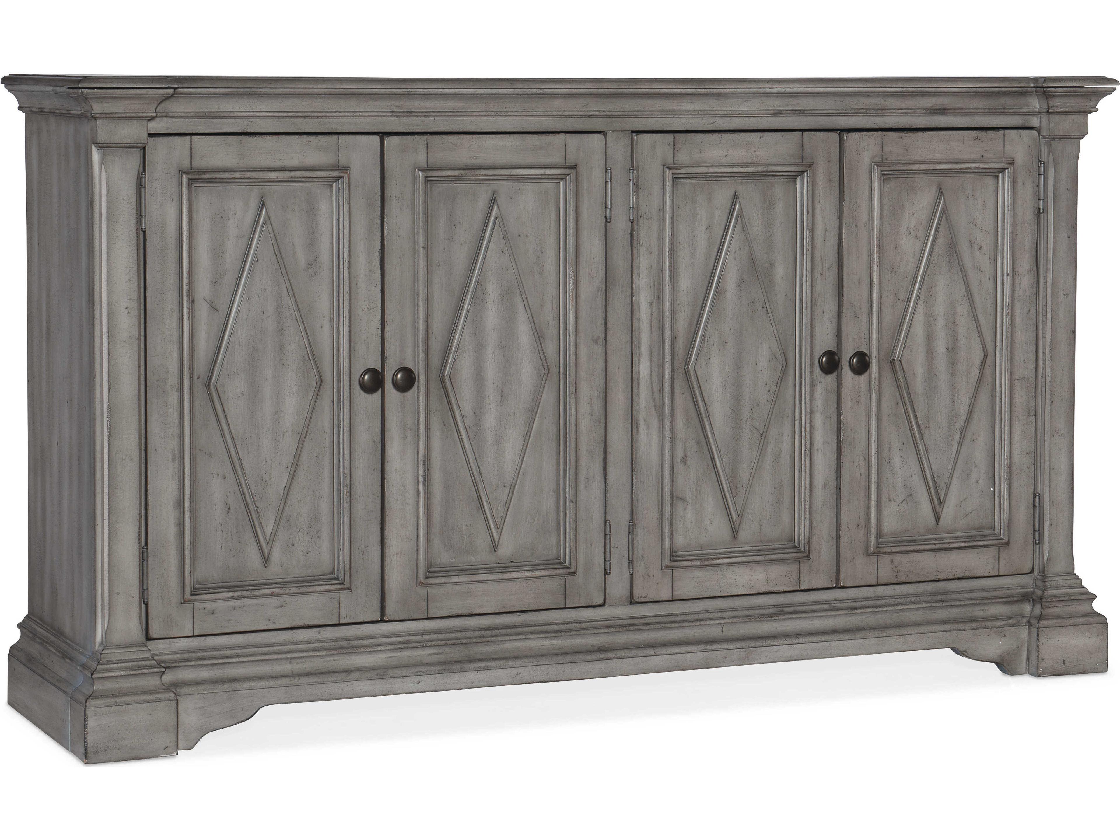 Heritage 64" Birch Wood Gray Sideboard
