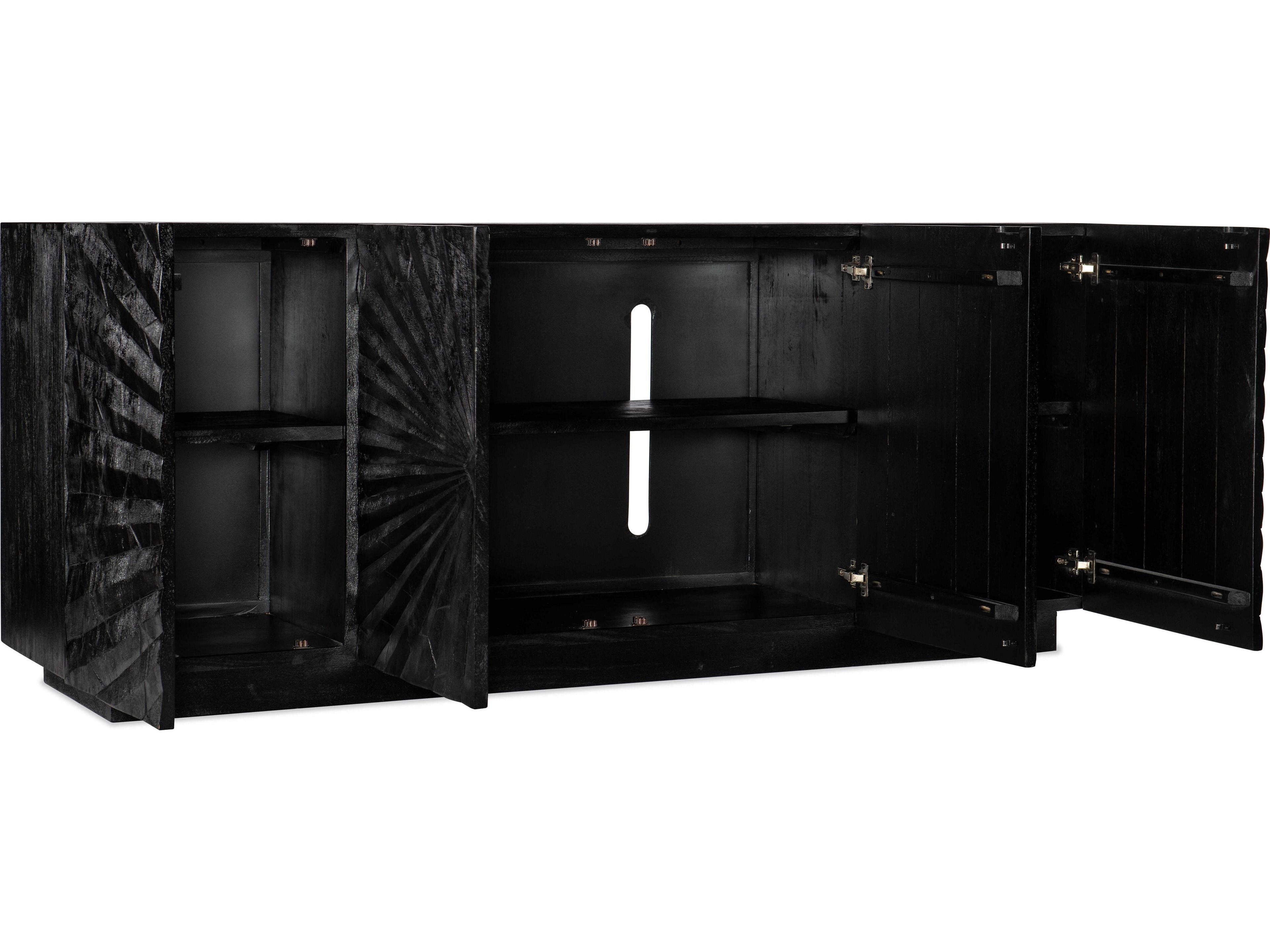 Hooker Furniture Commmarket 78" Mango Wood Blacks Media Console