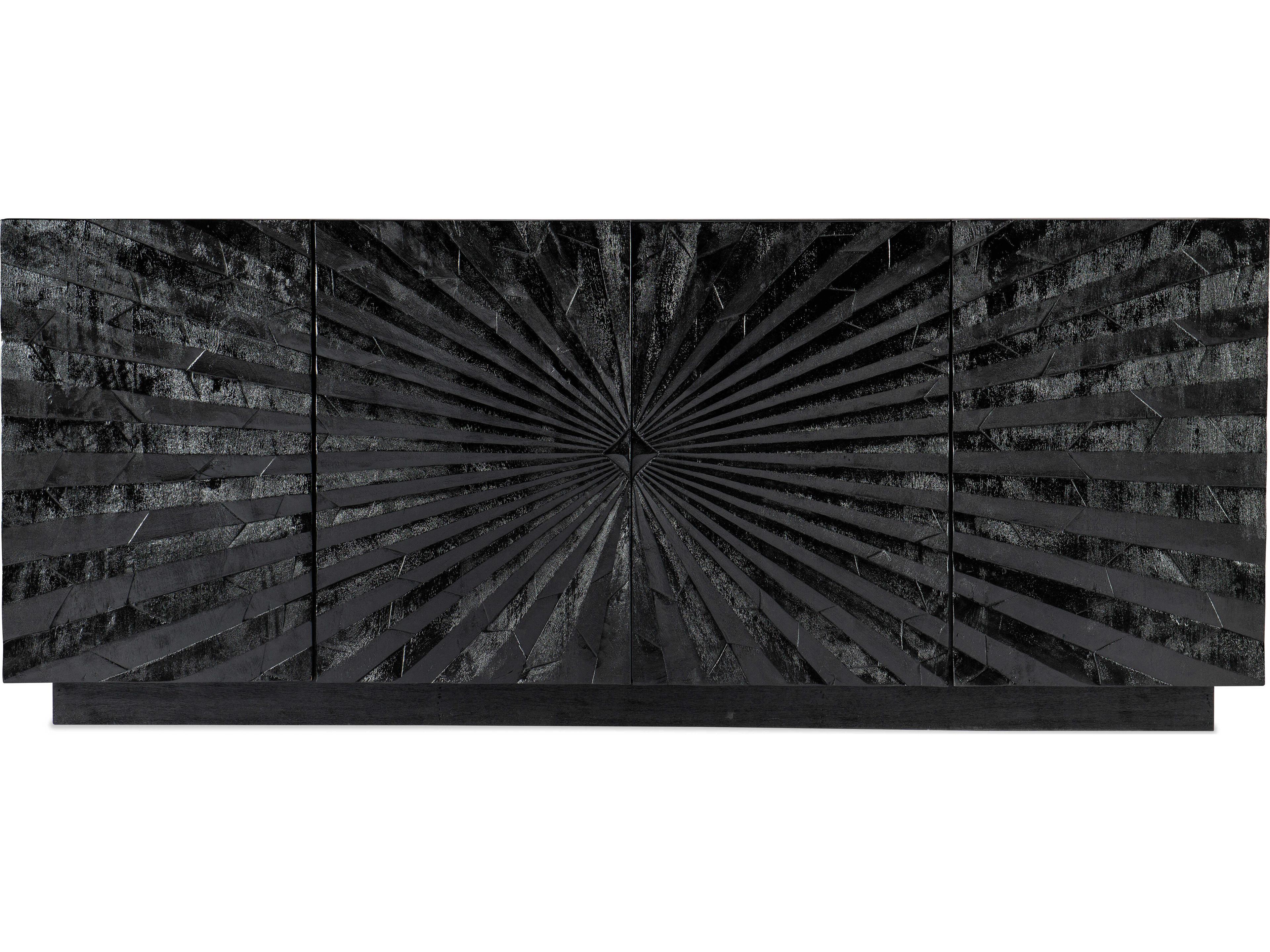 Hooker Furniture Commmarket 78" Mango Wood Blacks Media Console