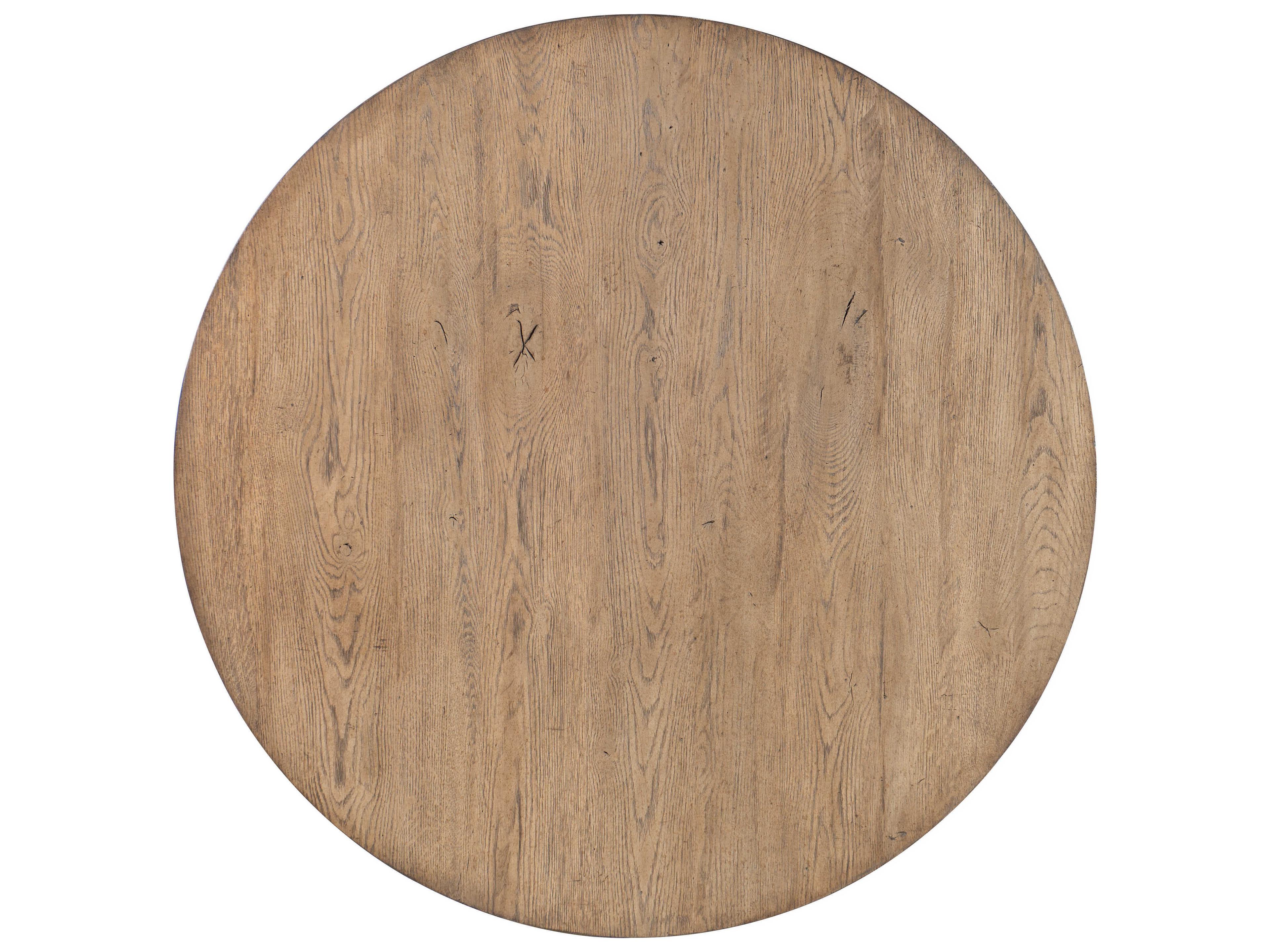 Luxecor Heritage Round Wood Natural Cocktail Table