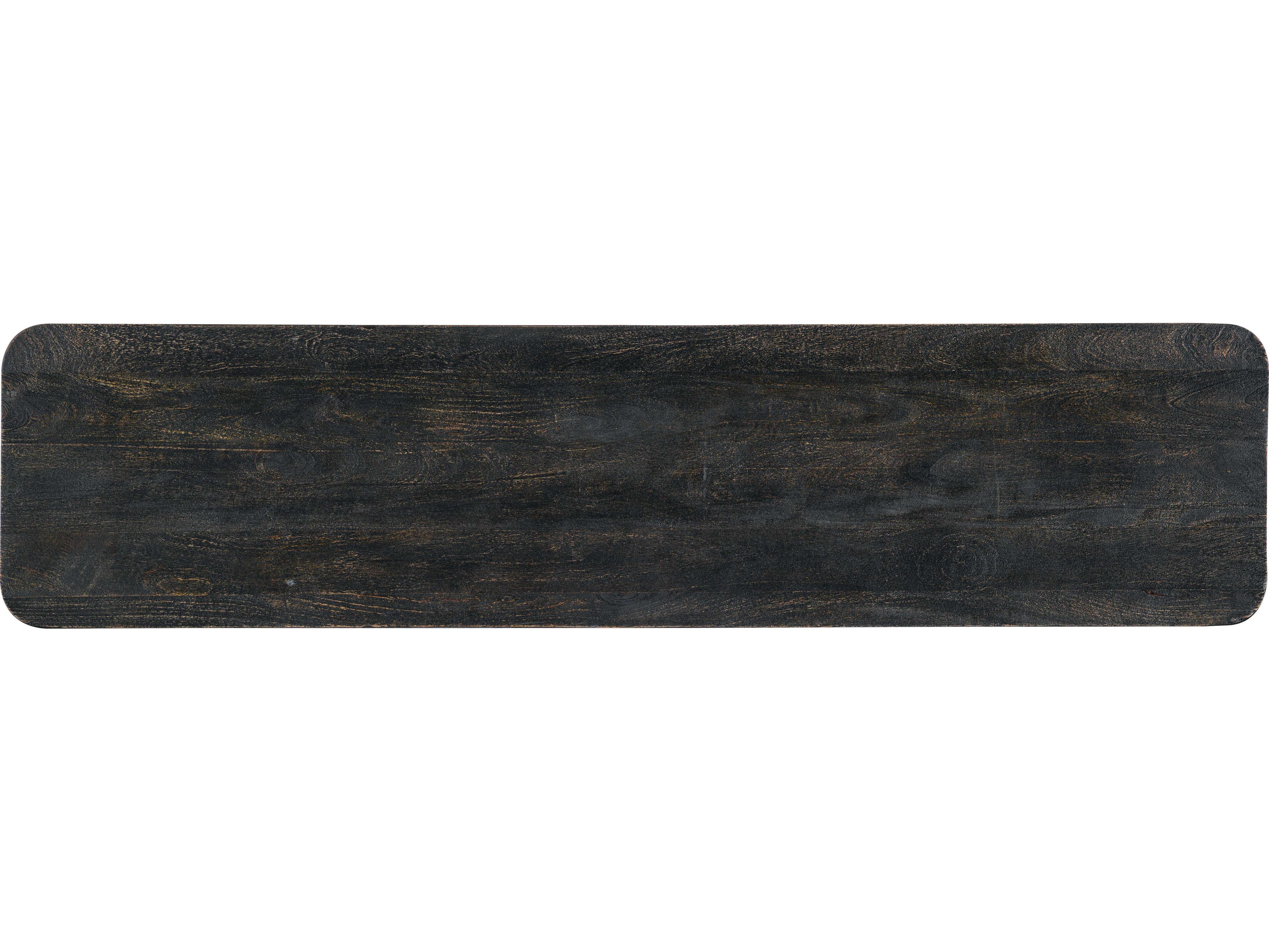 Hooker Furniture Commerce And Market Arness Rectangular Wood Black Console Table