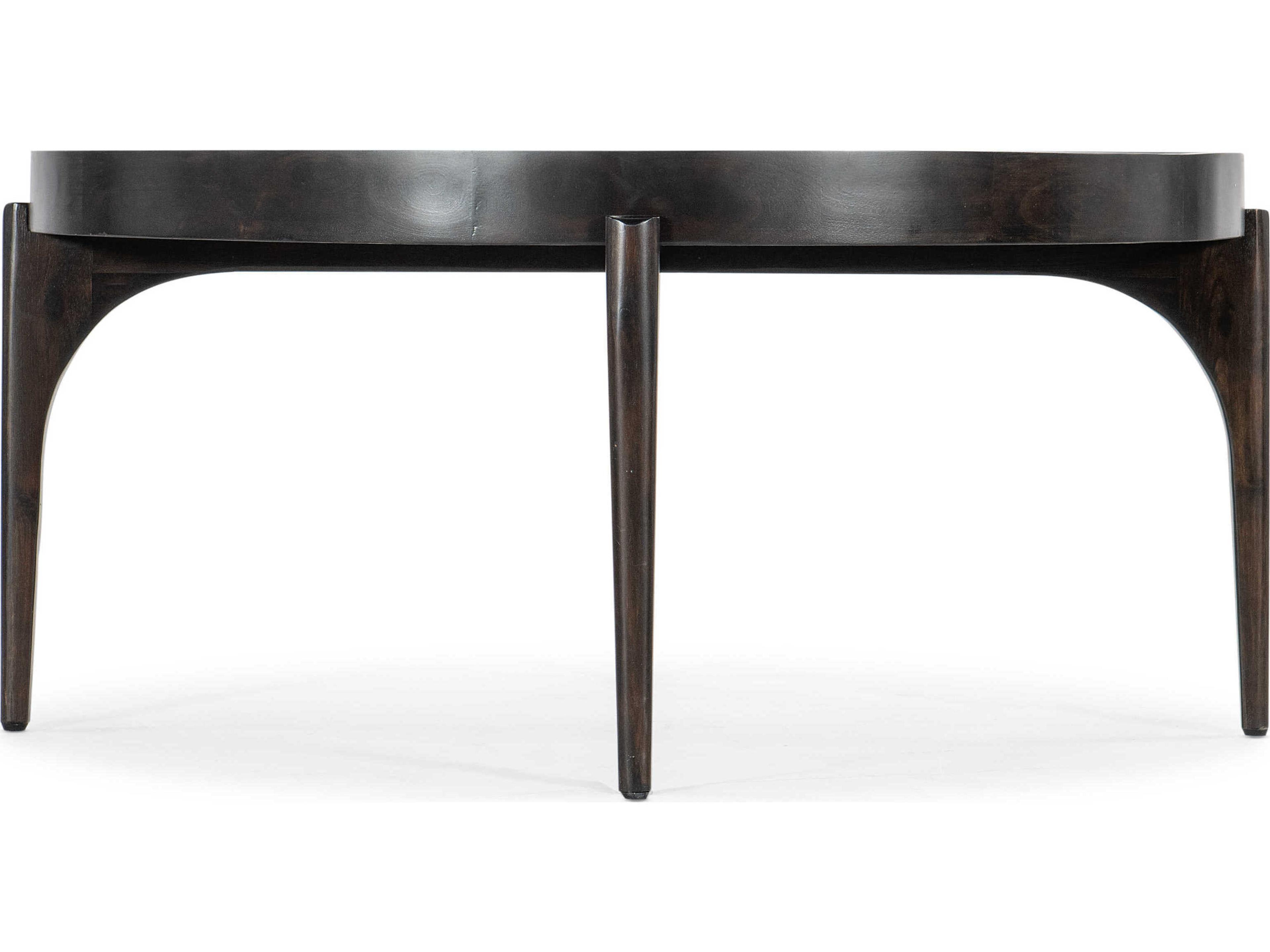 Luxecor Heritage Round Dark Wood Cocktail Table
