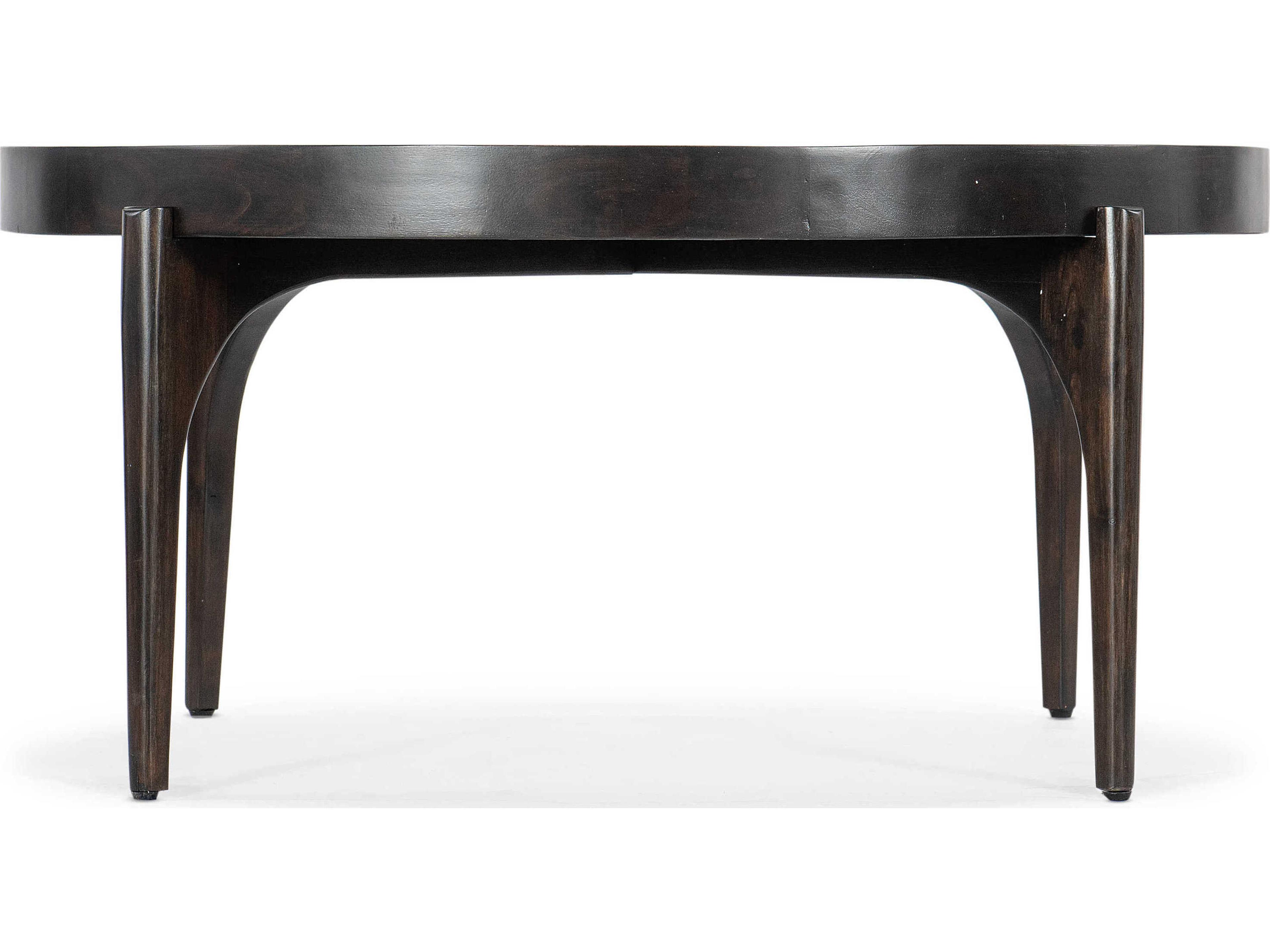 Luxecor Heritage Round Dark Wood Cocktail Table