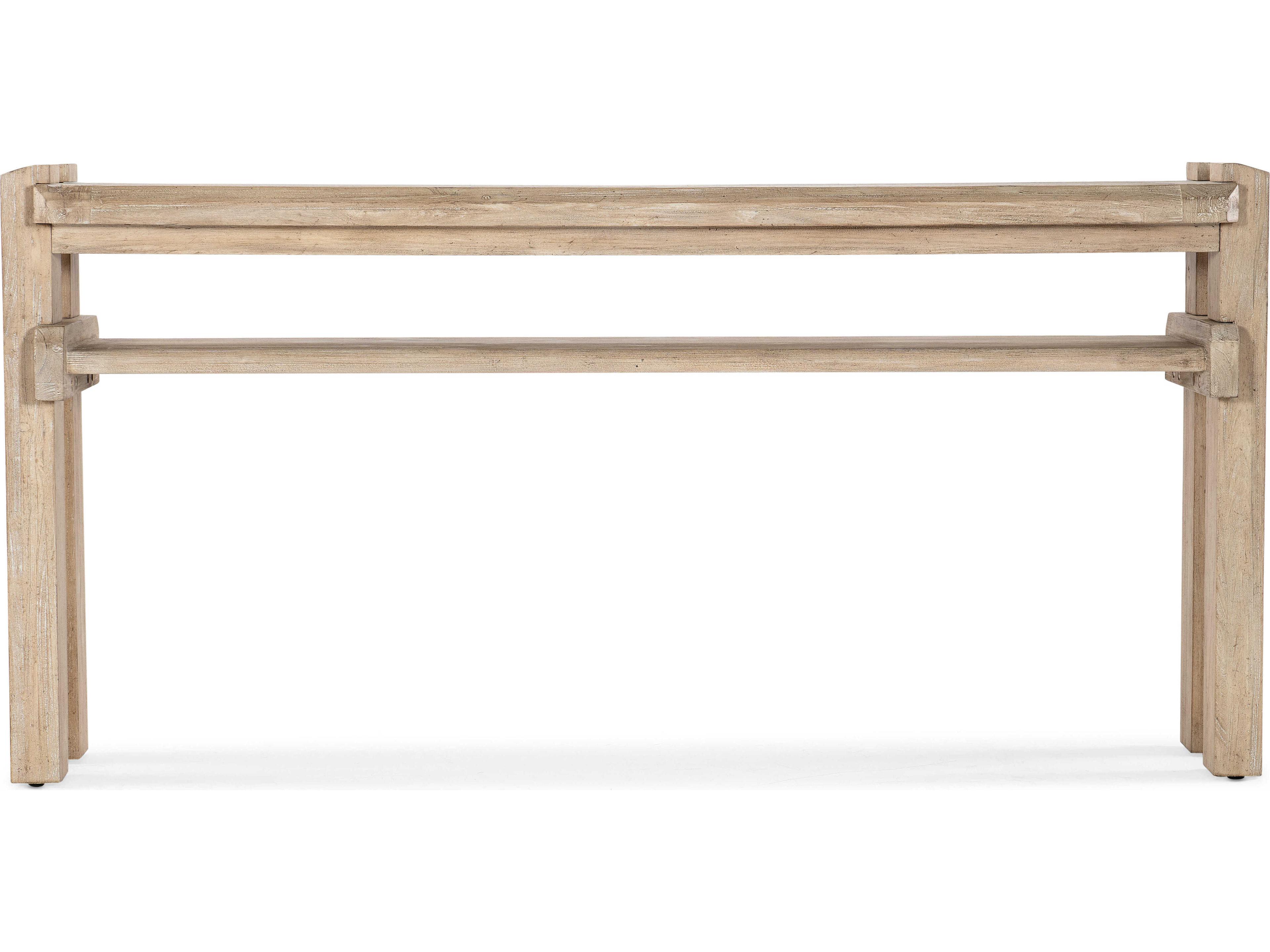 Hooker Furniture Commmarket Rectangular Light Wood Console Table